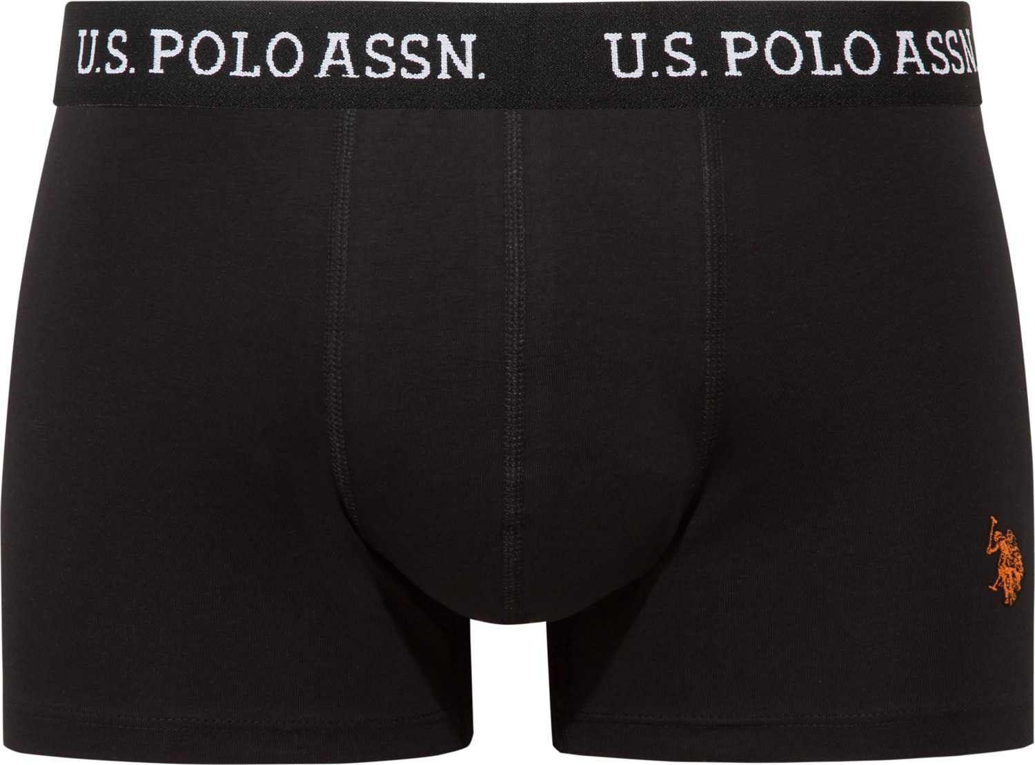 U.S. Polo Assn. 80651 Lacivert - Siyah - Turuncu 3 Lü Boxer görsel 2