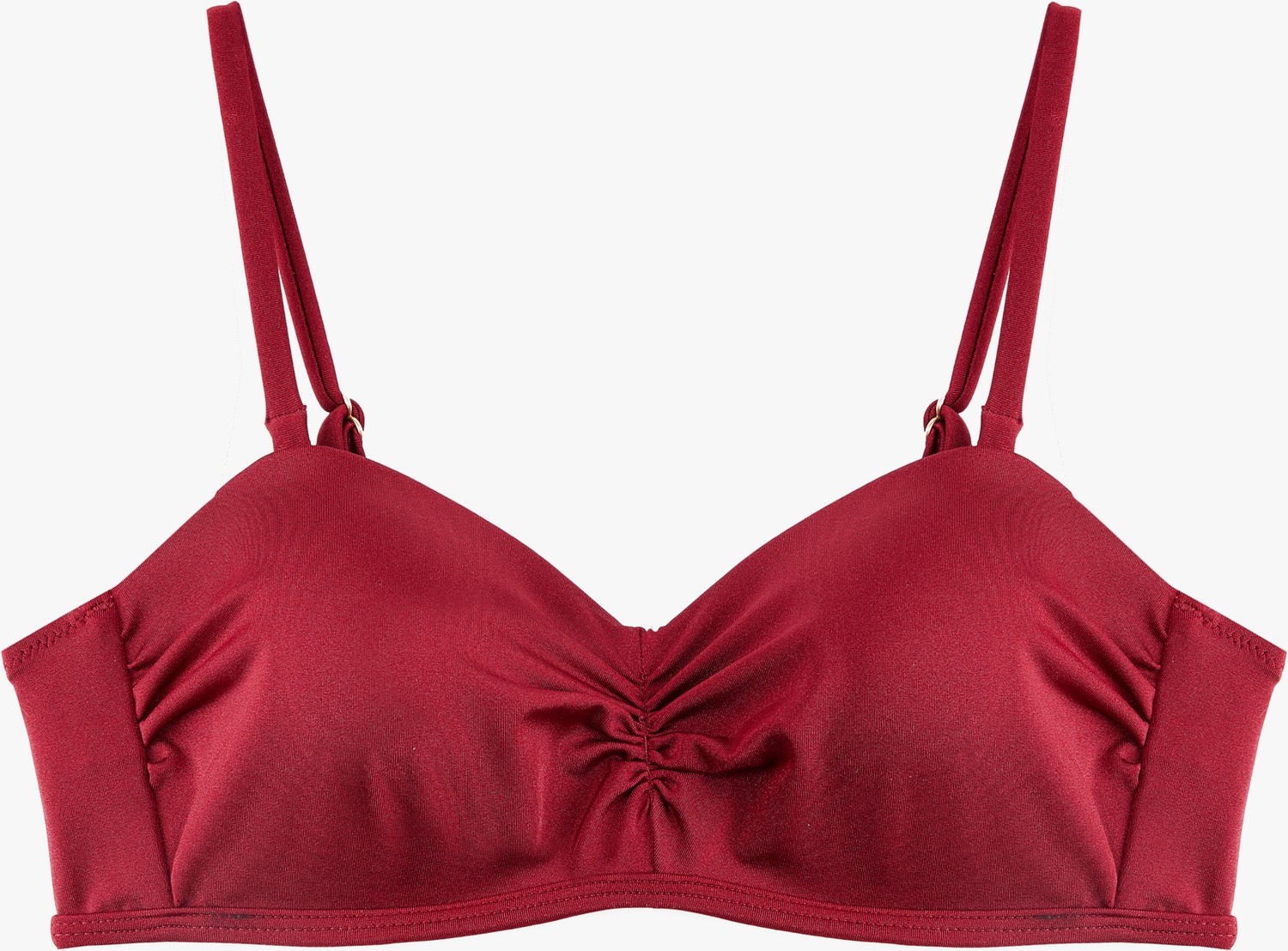 Koton Kalp Yaka Drape Detaylı Straplez Bikini Üstü
