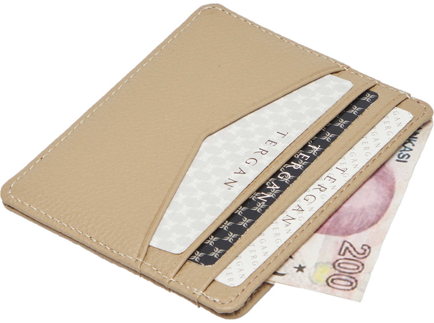 Tergan Taba Hakiki Deri Unisex Kredi Kartlık - S1KK00001665-B67 görsel 5