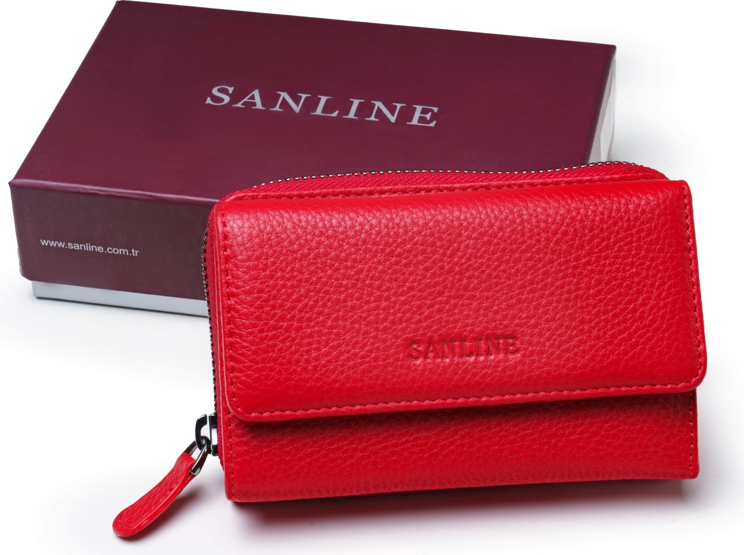 SANLINE Sanlıne 2754 Hakiki Deri Kadın Cüzdan - Sarı görsel 7