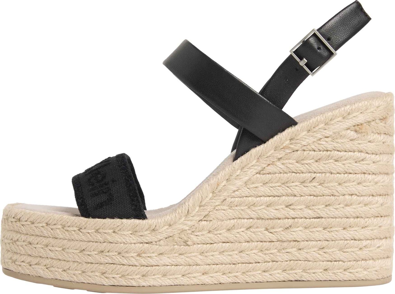 Calvin Klein Calvın Kleın Kadın Marka Logolu Günlük Kullanıma Uygun Siyah Espadril HW0HW02901 Beh görsel 5
