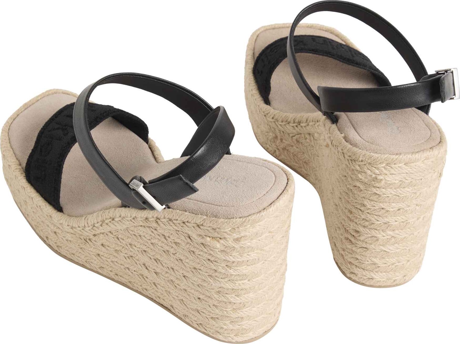 Calvin Klein Calvın Kleın Kadın Marka Logolu Günlük Kullanıma Uygun Siyah Espadril HW0HW02901 Beh görsel 4