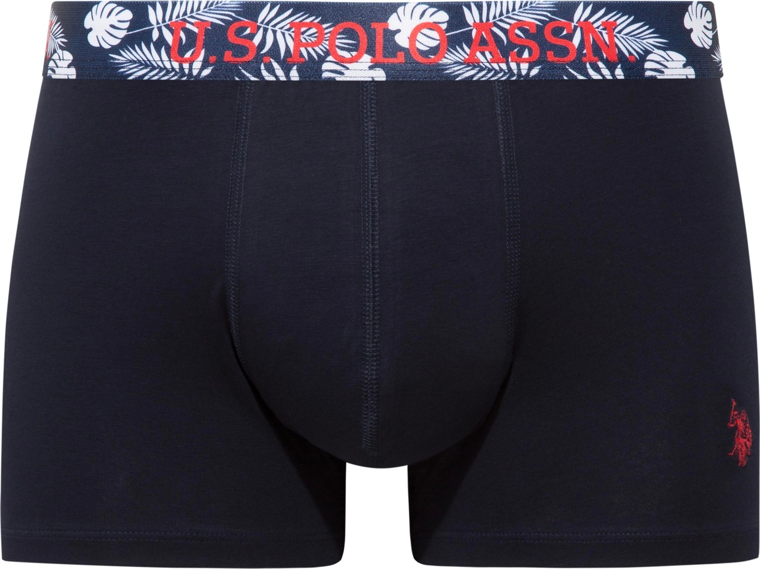 U.S. Polo Assn. 80651 Lacivert - Siyah - Turuncu 3 Lü Boxer görsel 3