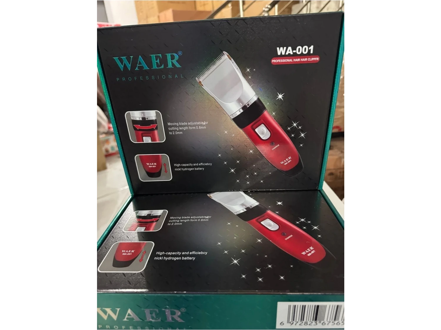 Resim LTG Nova Waer Erkek Tıraş Makinesi Çift Batarya Berber Tipi WA-001 