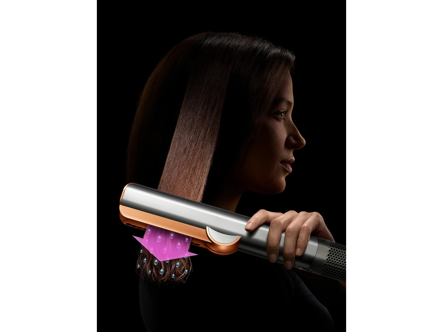 Resim Dyson Airstrait™ Saç Düzleştirici (Parlak Nikel/Parlak Bakır) 