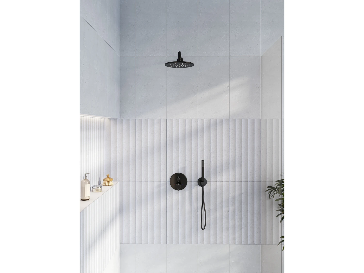 Resim VitrA Origin A4262536 Ankastre El Duşu Çıkışı, Mat Siyah 