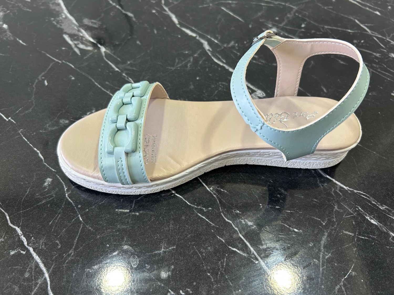 Art Bella CS22060 2fx Su Yeşili Kadın Düz Sandalet görsel 3