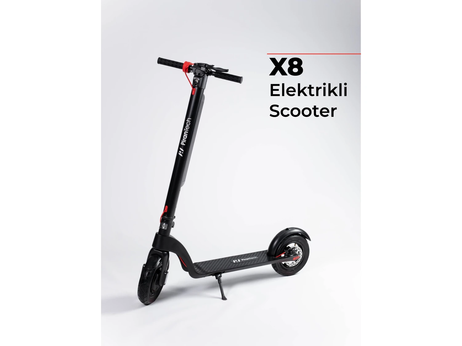 Resim Pirantech X8 Elektrikli Scooter - Max 700 W - Çıkartılabilir Batarya Özellikli Scooter 