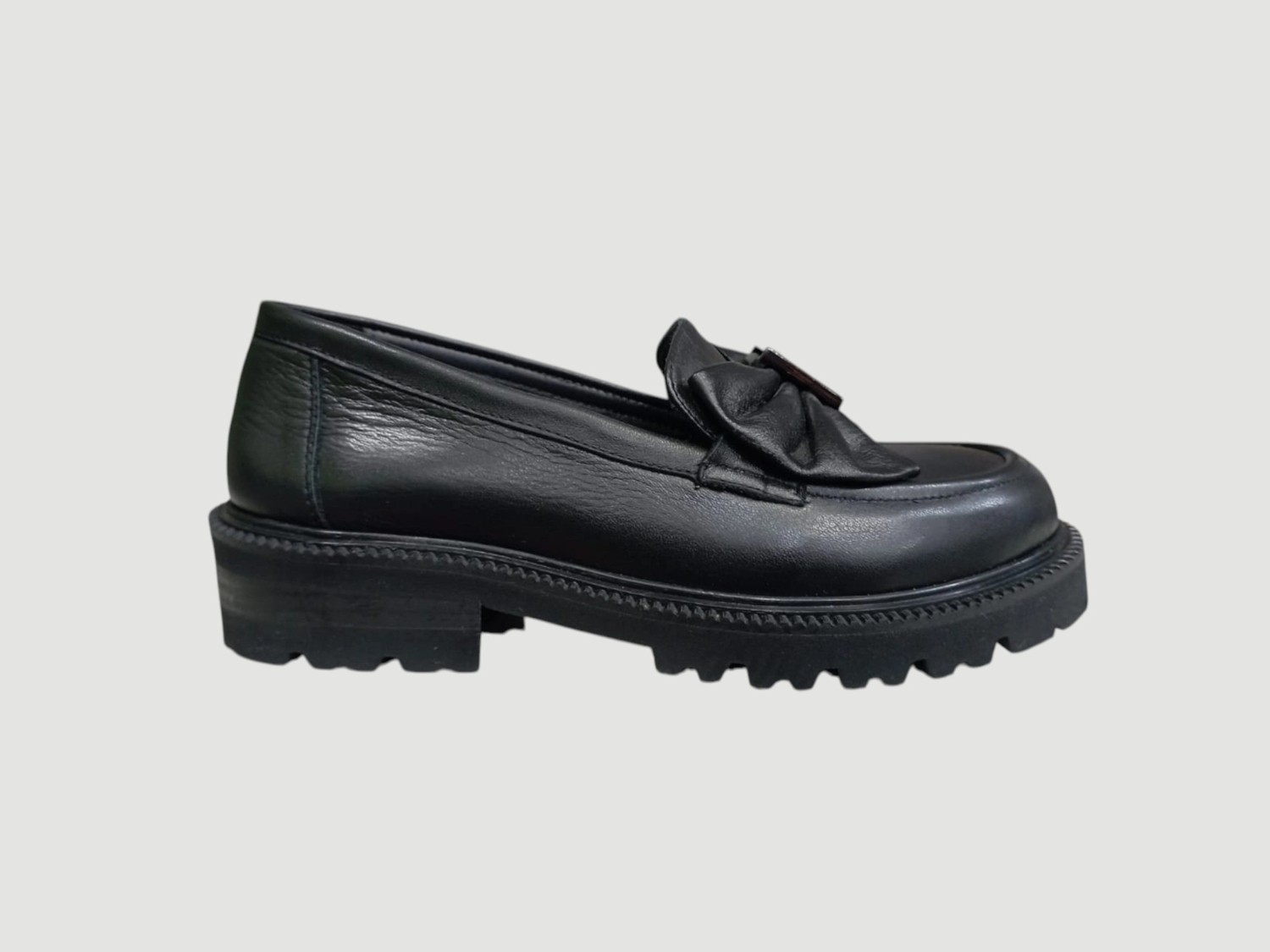 Albini 26102209 Kadın Deri Loafer Ayakkabı Siyah