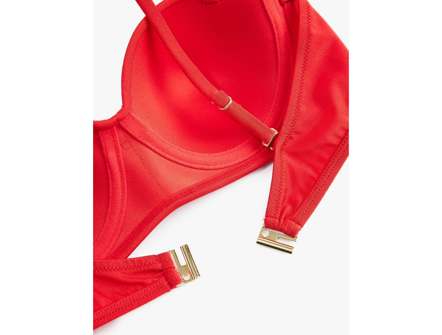 Koton Kalp Yaka Drape Detaylı Straplez Bikini Üstü görsel 5