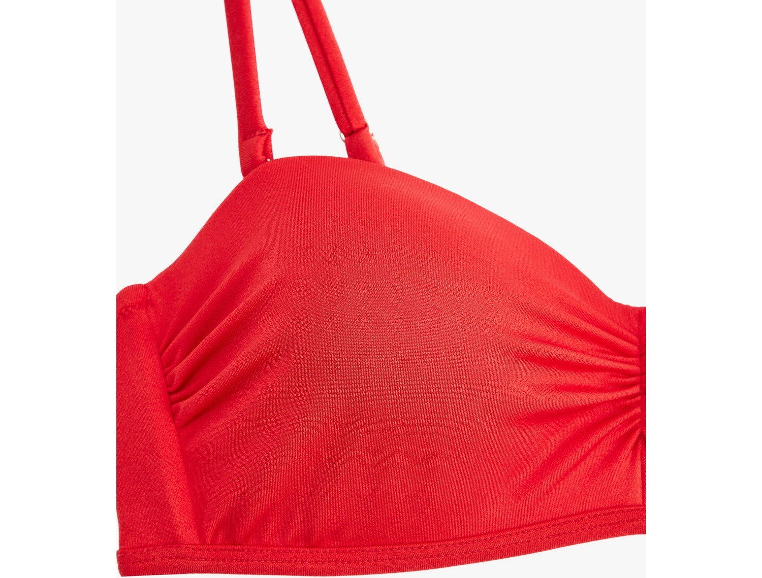 Koton Kalp Yaka Drape Detaylı Straplez Bikini Üstü görsel 6