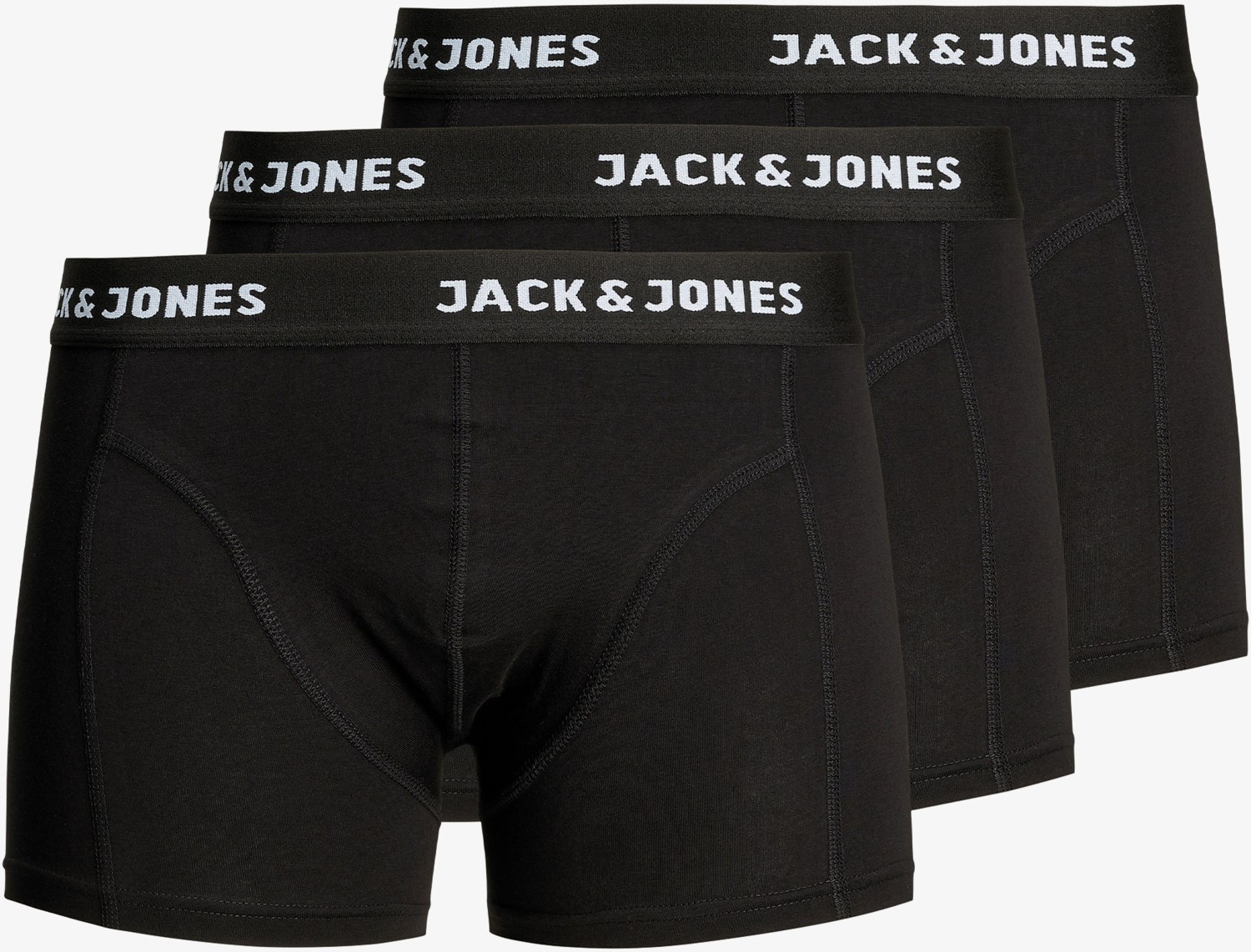 Jack & Jones JACANTHONY TRUNKS 3 PACK Siyah Erkek Boxer görsel 7