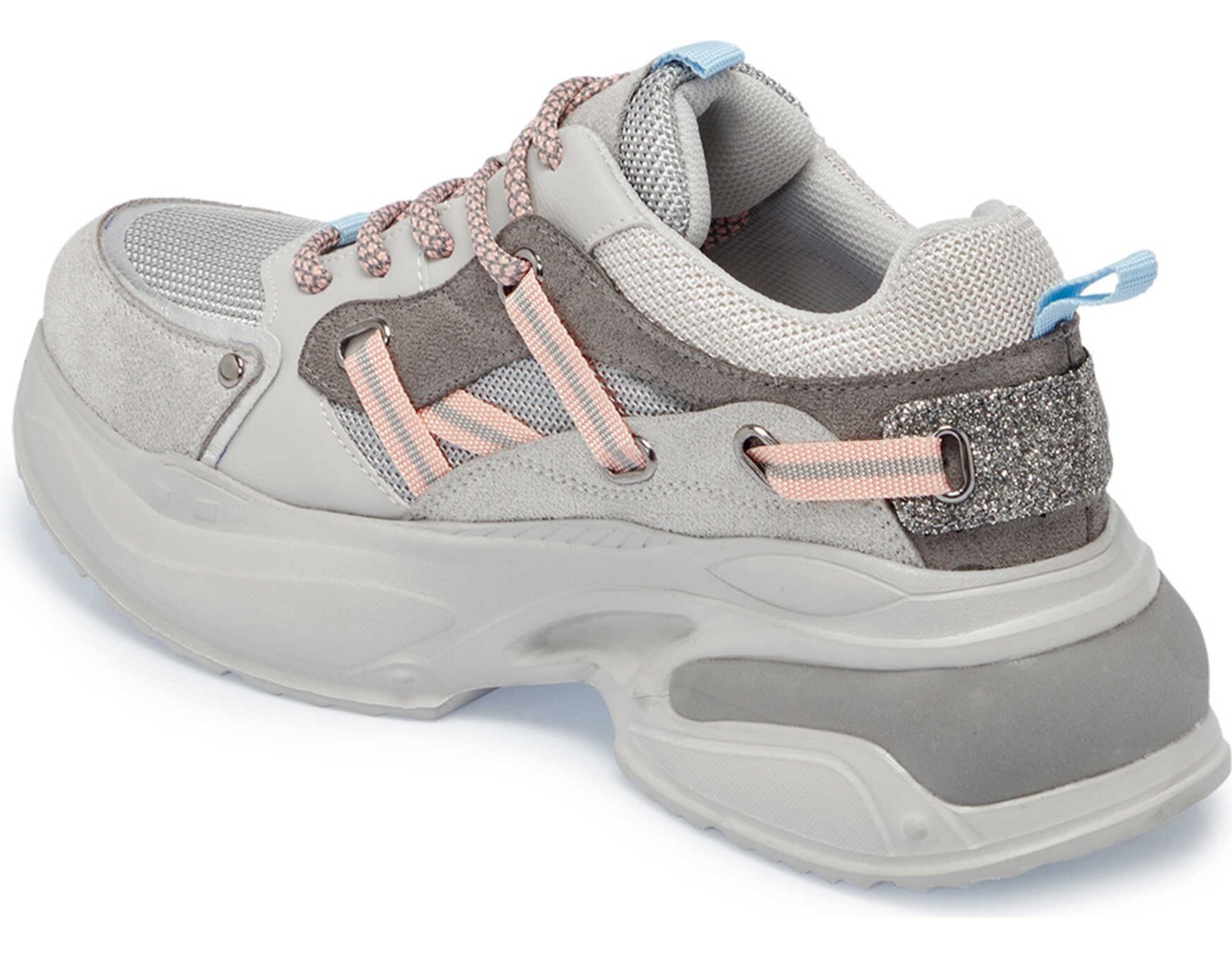 Tergan Siyah Vegan Kadın Sneaker - K25I1AY67827-O3C görsel 7