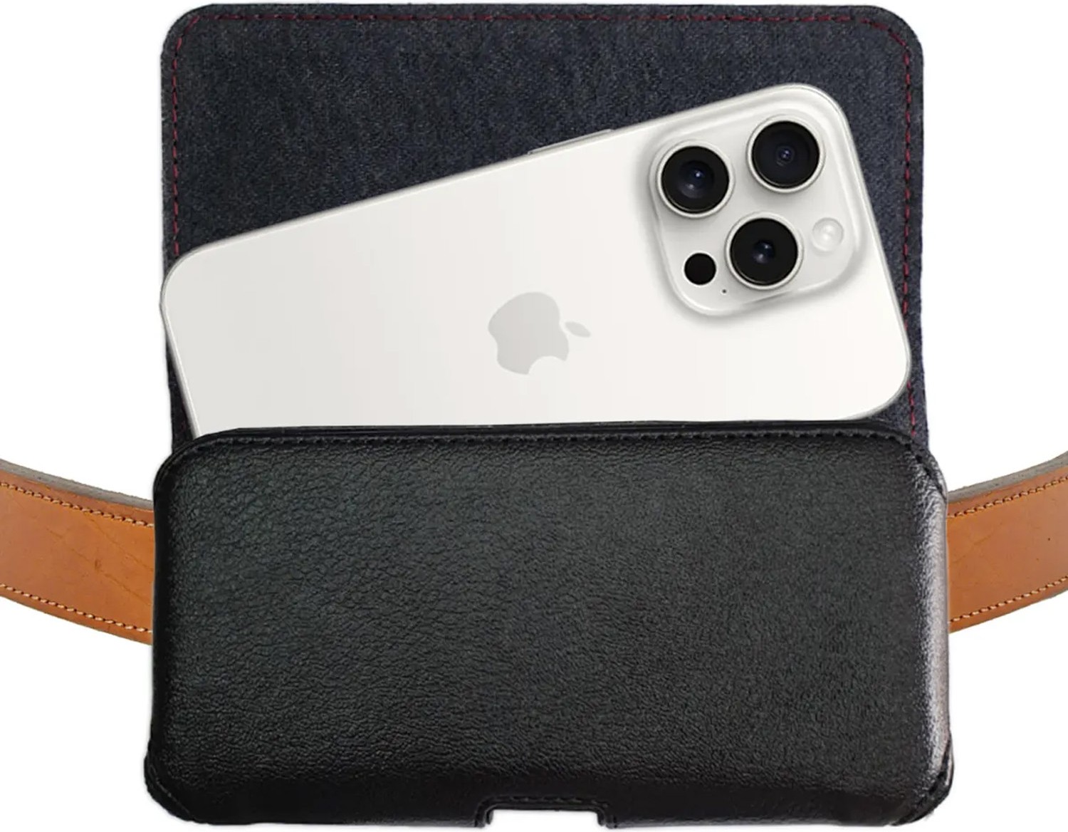 Exenar iPhone 15 Pro Max Uyumlu Bel Kemer Kılıfı