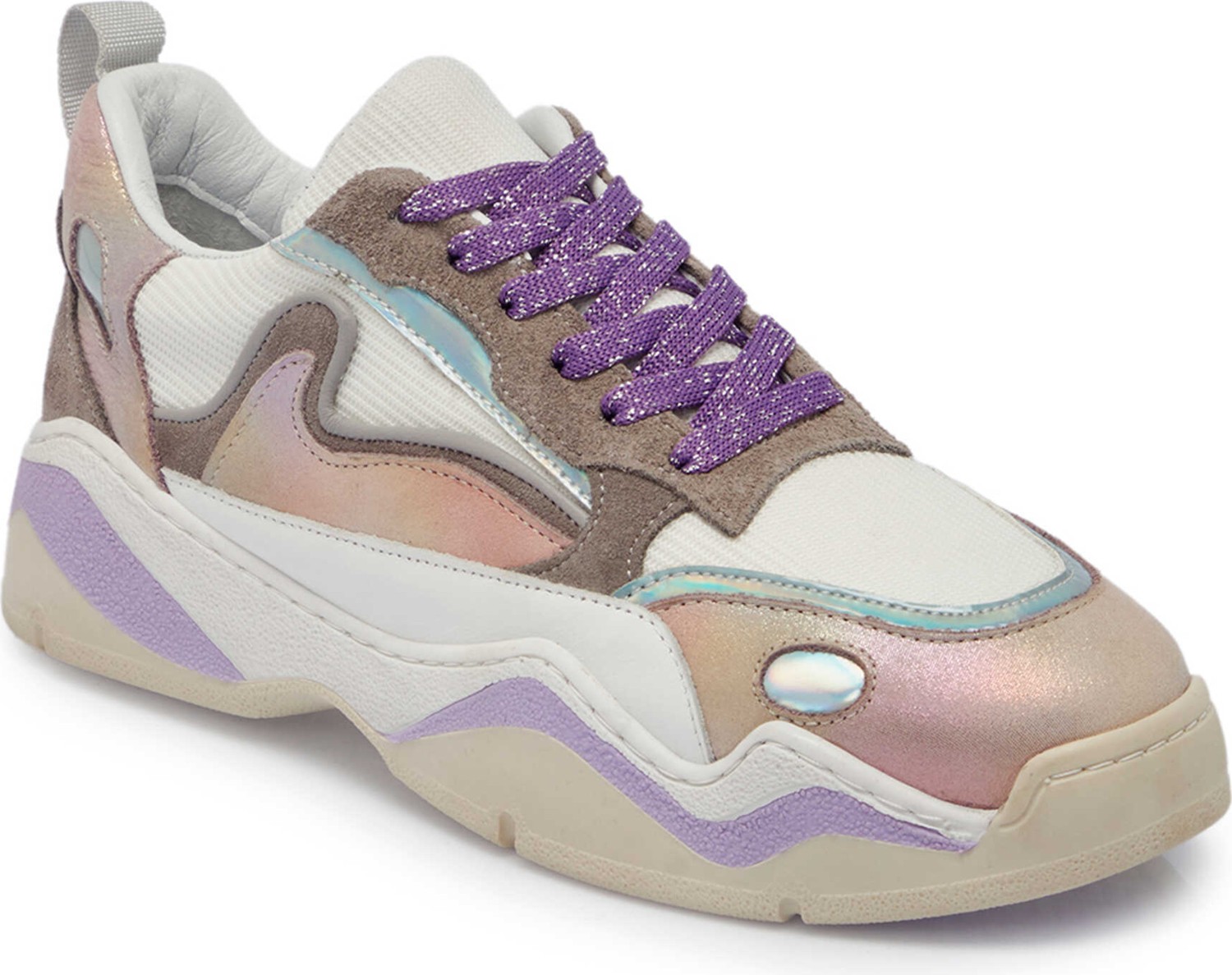 Tergan Siyah Hakiki Deri Kadın Sneaker - K24I1AY67196-A23