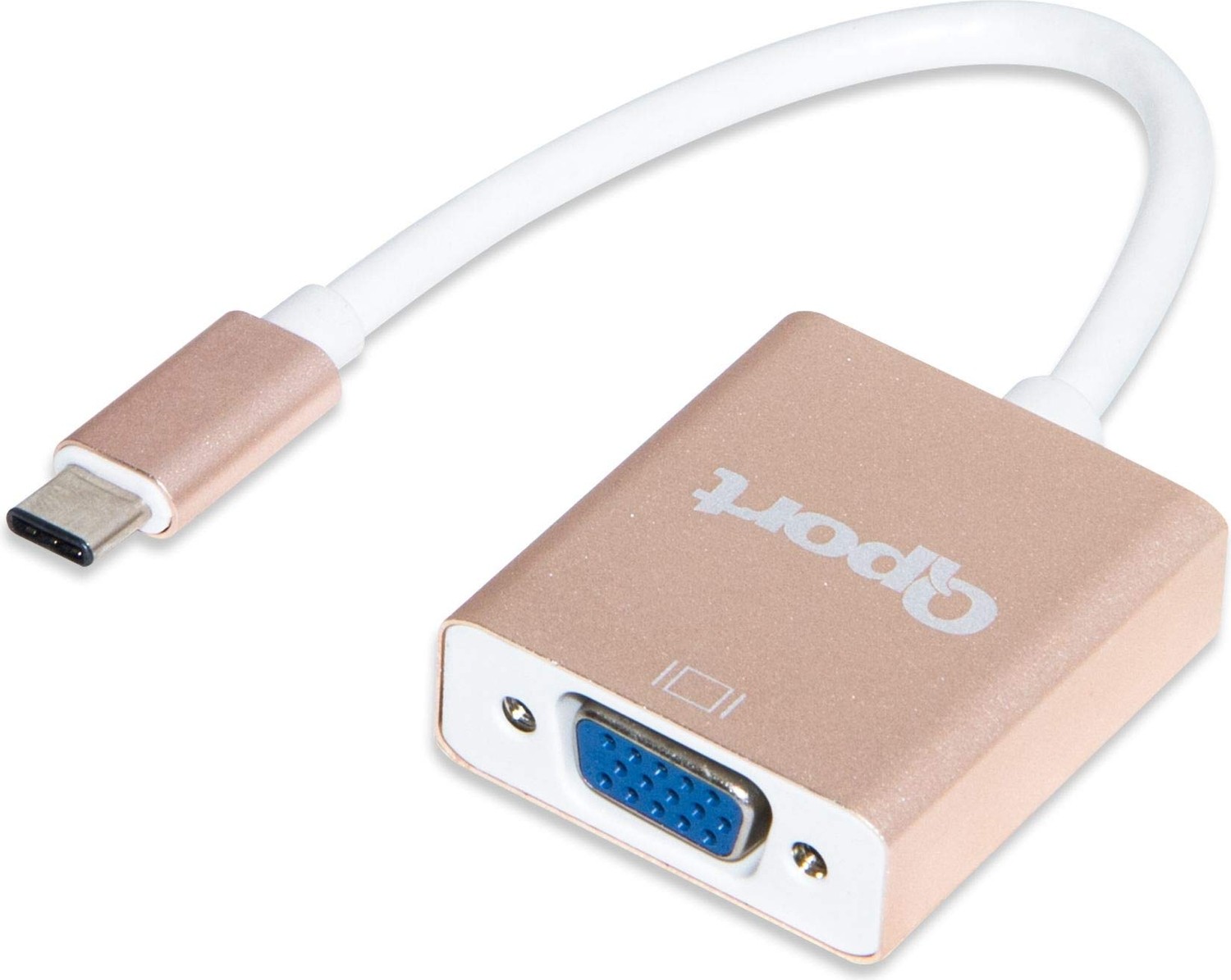 Aesco Qport Q-Tv Type C Den VGA Ya Dönüştürücü görsel 2