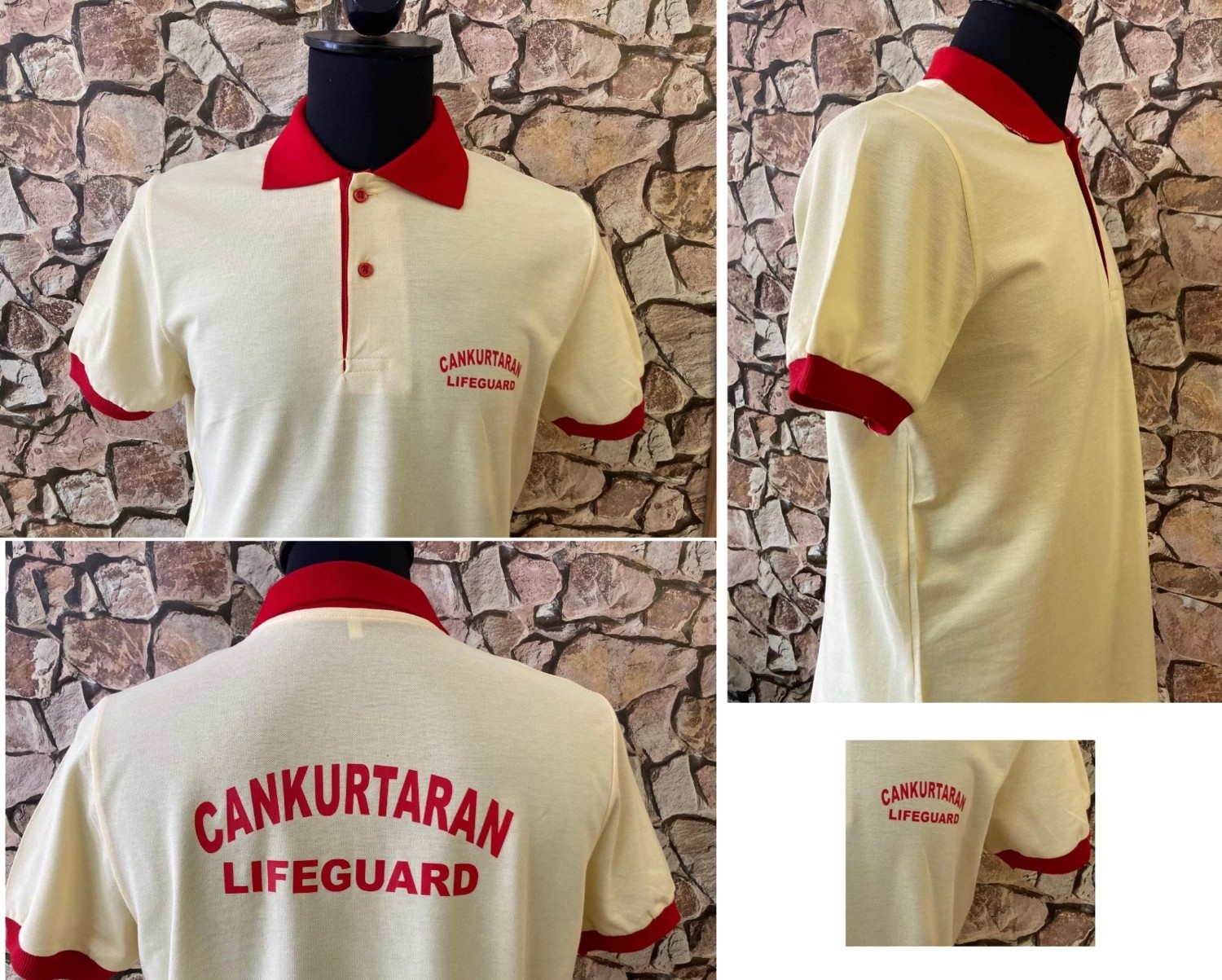 Marten Set3 Cankurtaran Polo Yaka %100 Pamuk Lacost Kumaşlı Tışörtlü Set görsel 2