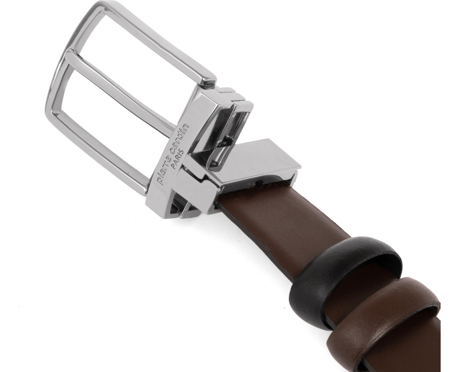 Pierre Cardin Siyah-Lacivert Çift Yönlü Deri Erkek Kemeri (En 3,5 cm) PCCİFT01L2D görsel 6