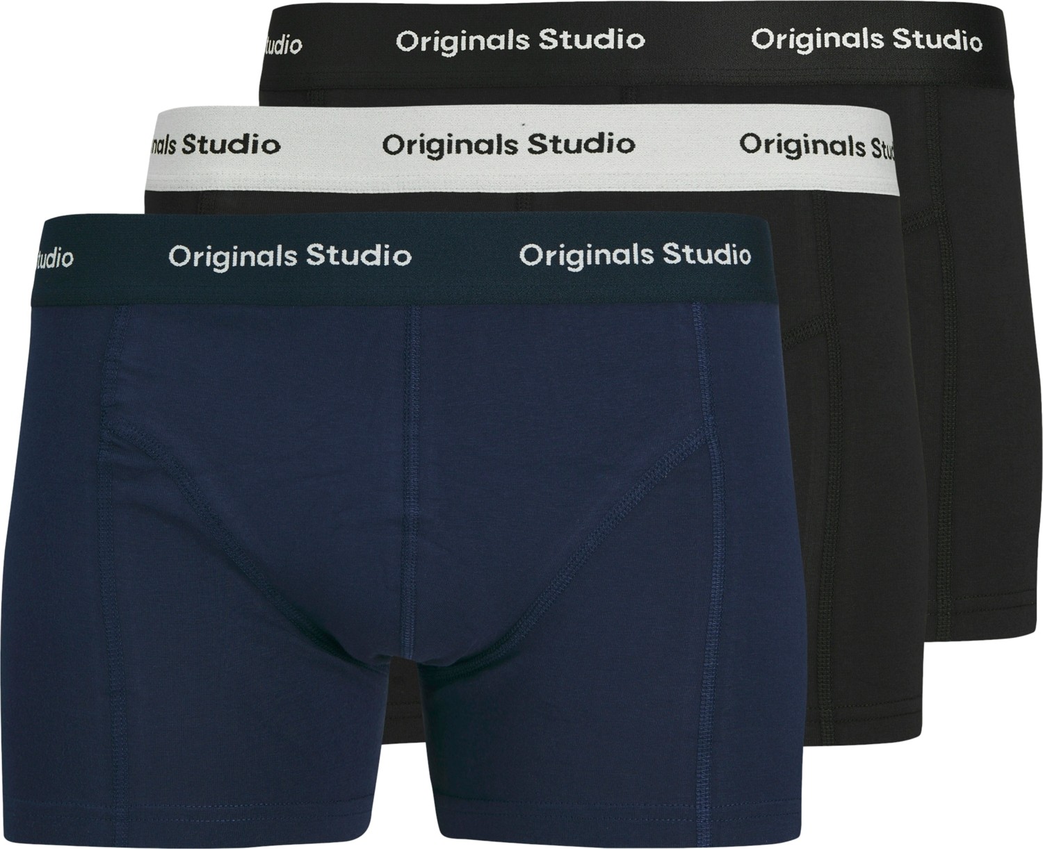 Jack & Jones Jacvesterbro Solıd Trunks 3 Pack Noos Erkek Lacivert Boxer 12272945-04