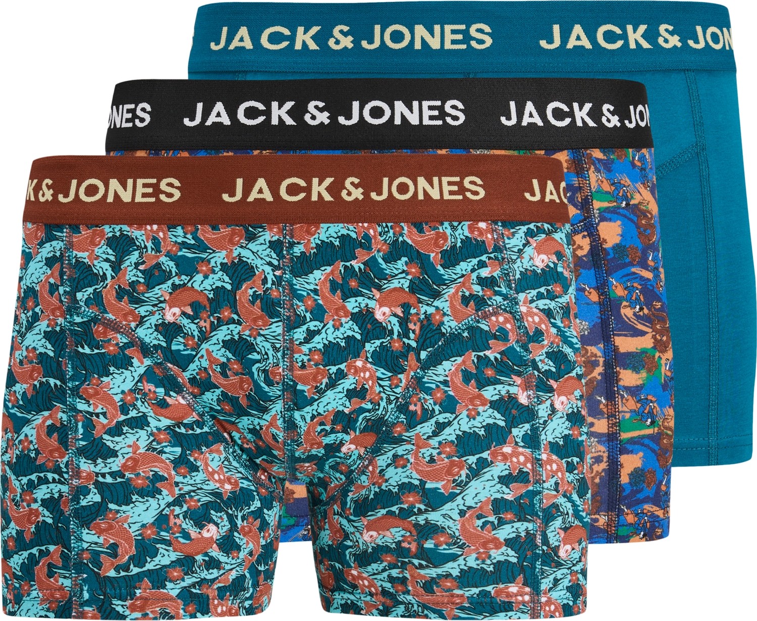 Jack & Jones Erkek 3'lü Boxer Paketi - Finnick