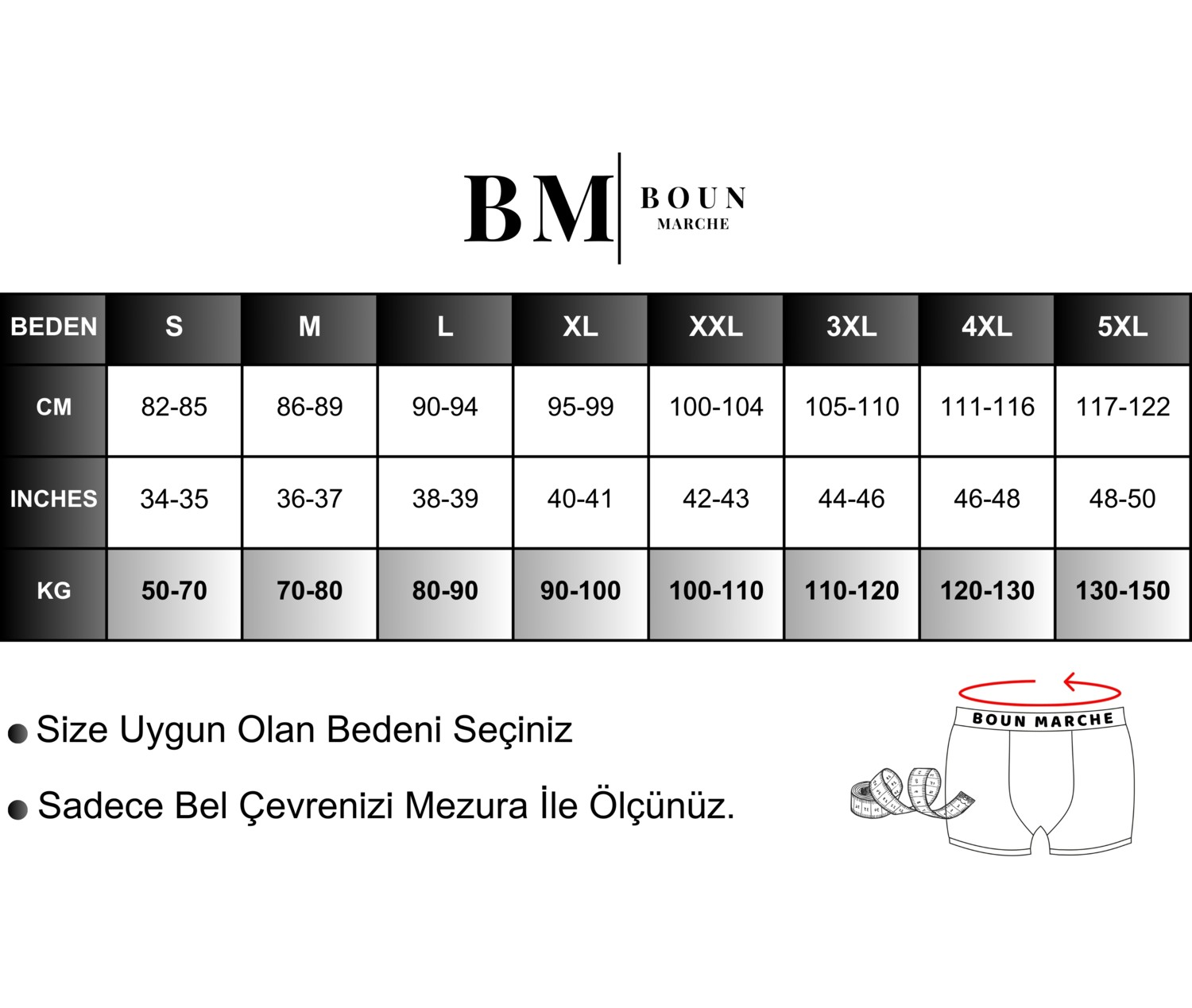 Boun Marche Erkek Boxer Likralı 6'lı Kutu Paul Bm-Cls görsel 8