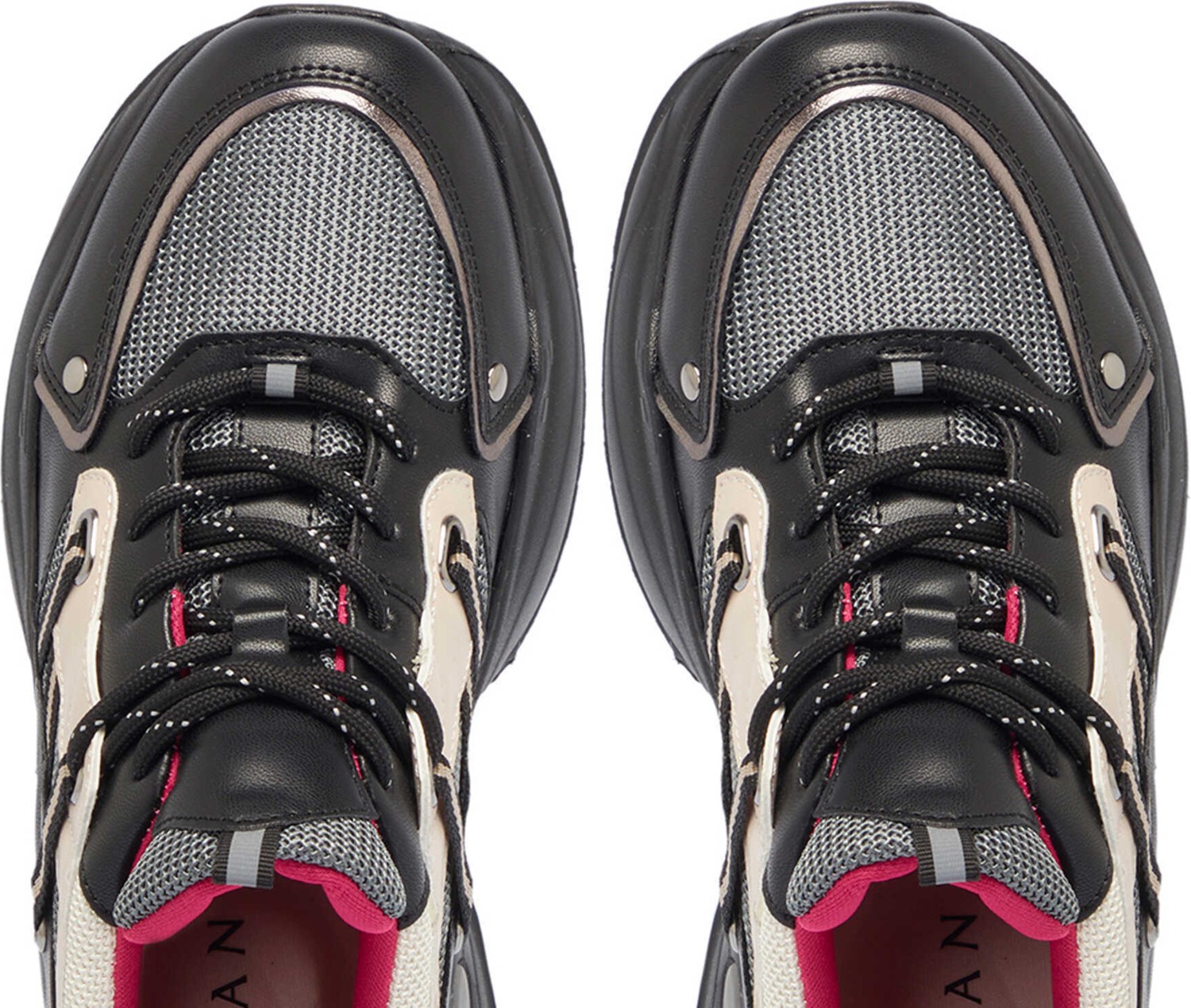 Tergan Siyah Vegan Kadın Sneaker - K25I1AY67827-O3C görsel 5