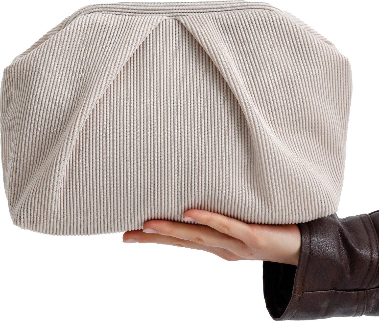 Heybes Kadın Neon Yeşil Piliseli Clutch El Çantası Dokuma Kumaş ile Casual Kullanım için Şık görsel 5