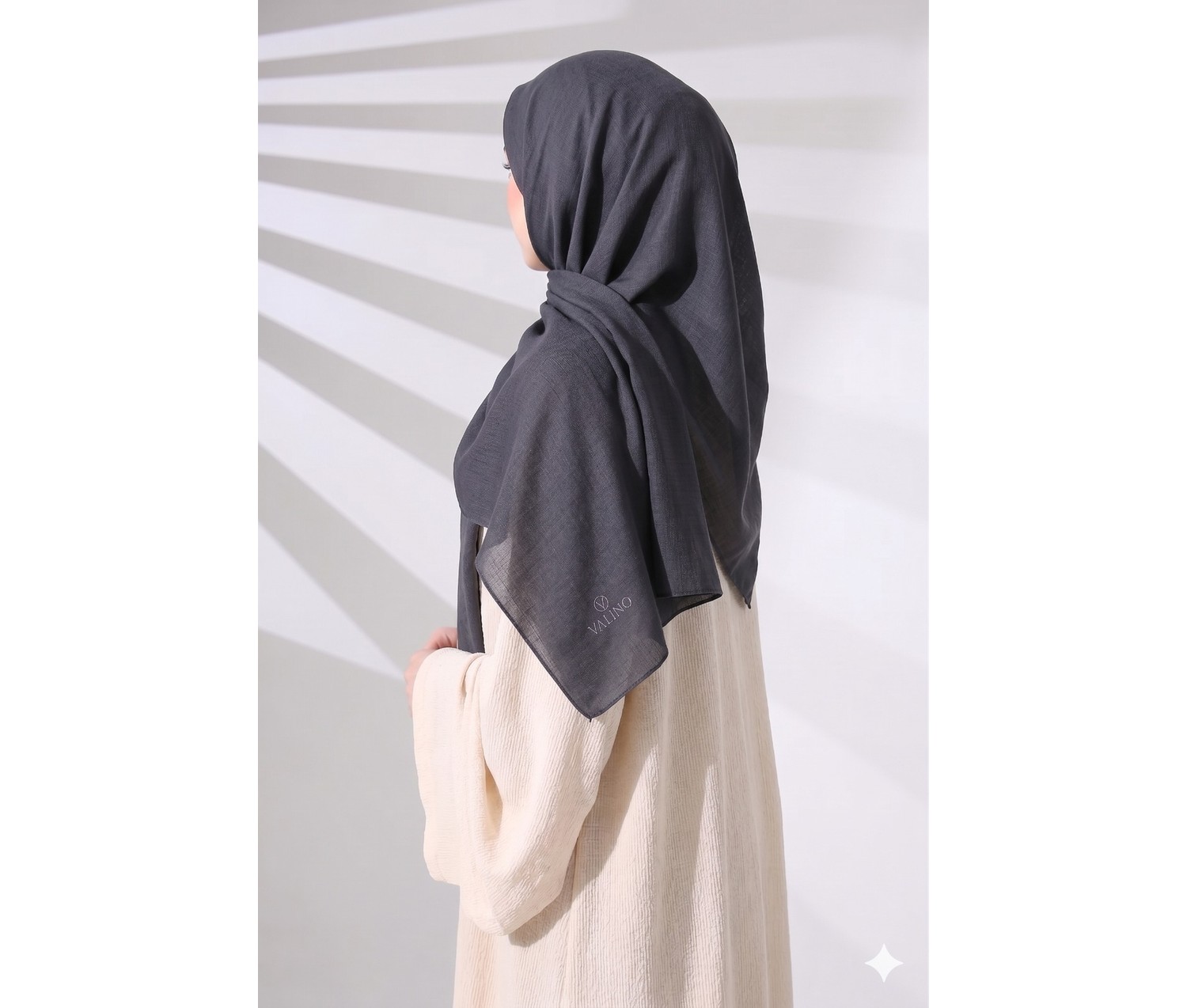 Mısırlı Eşarp Pamuk Eşarp 120X120 görsel 4