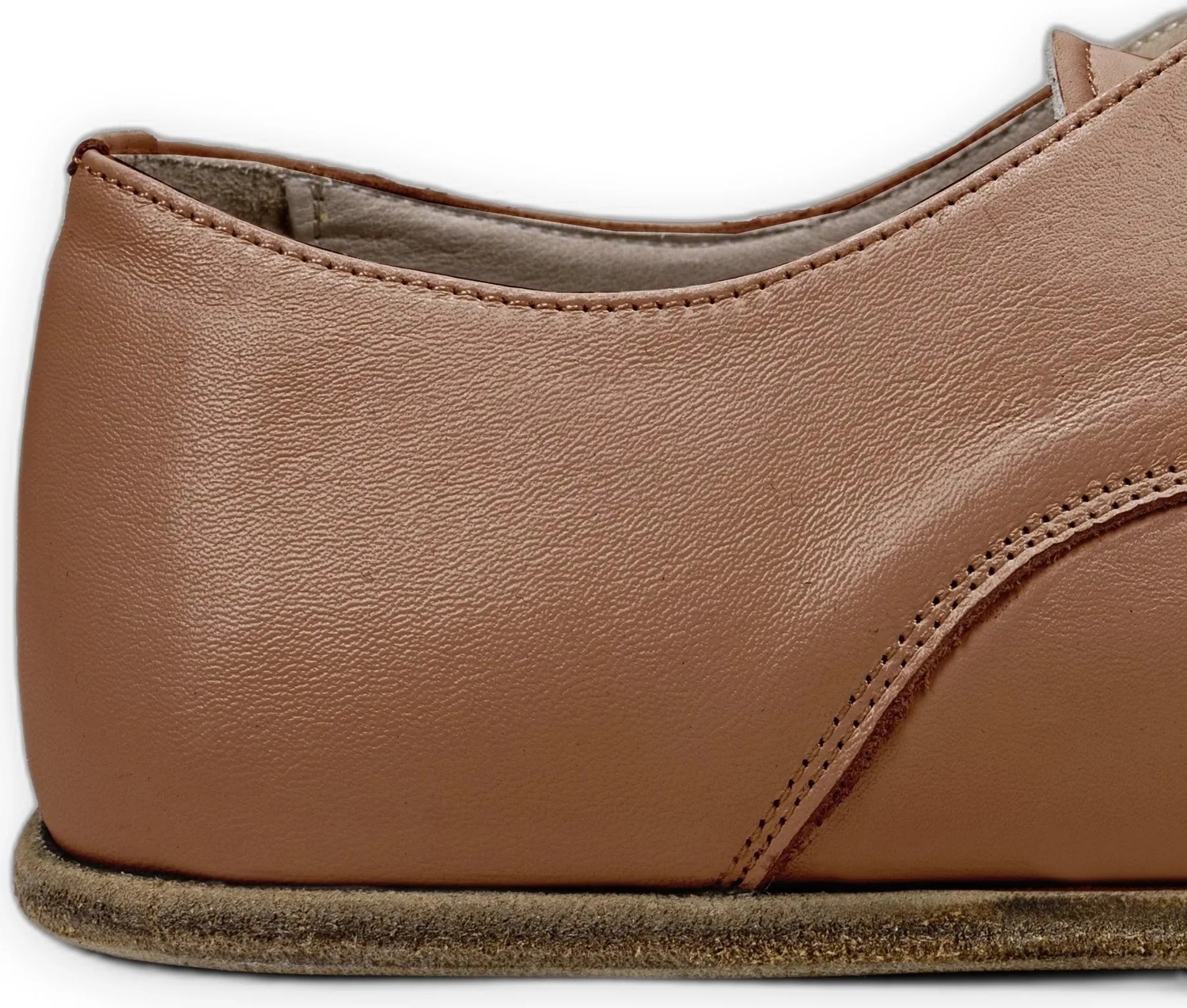 Bespoky Erkek Barefoot Oxford Ayakkabı El Yapımı Hakiki Deri Siyah Outlet görsel 3