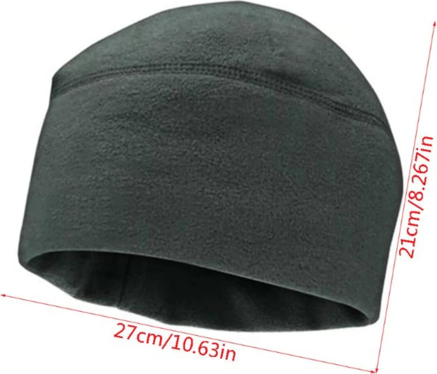 Aesco Yılmazel Unisex Kışlık Polar Kadın Erkek Bere Düz Renklerde Standart Beden (Yeşil) görsel 3