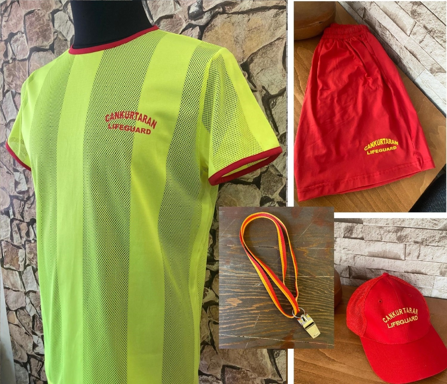 Marten Set-2 Cankurtaran Nefes Alan Anında Kuruyan Kappa Sıfır Yakalı Tişörtlü Set