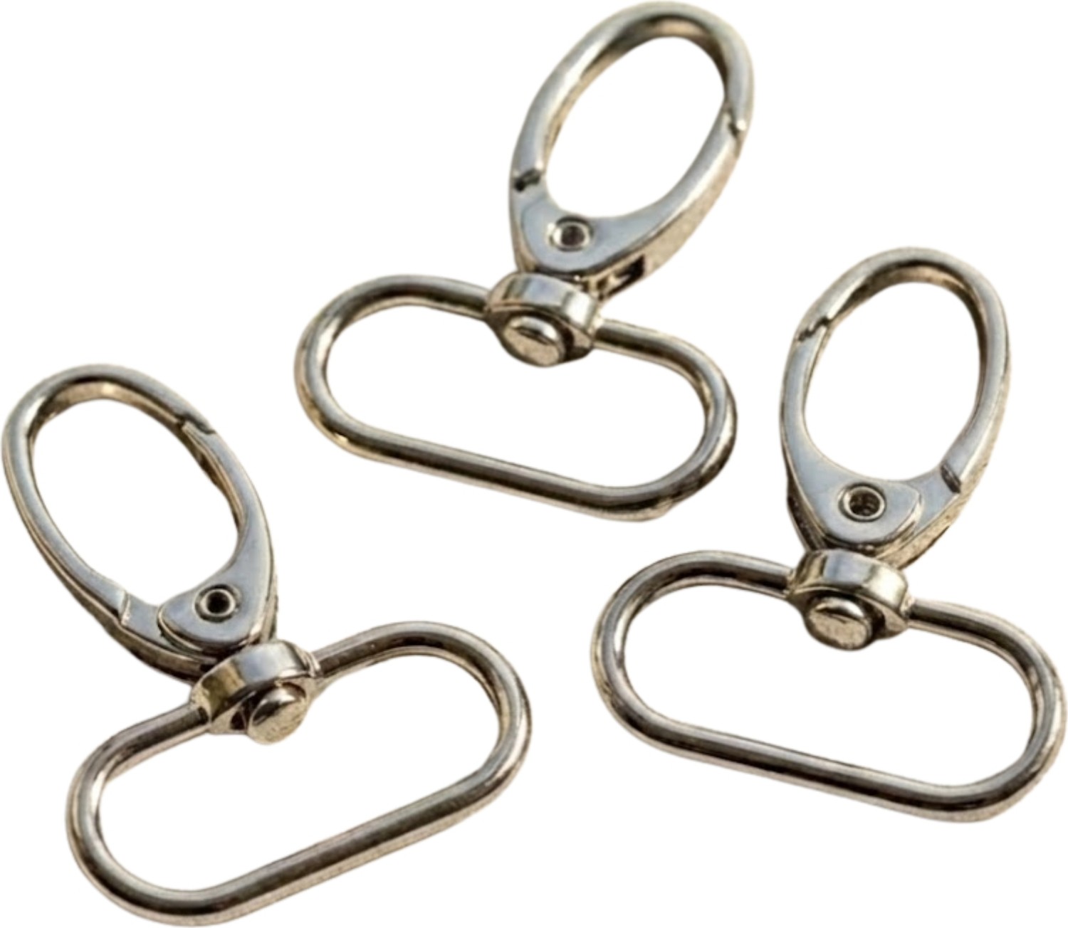 Orhan Çanta 2.5 cm Akrep Kanca Nikel (Gümüş) - Metal Çanta ve Cüzdan Askı Klipsi - 20 Adet
