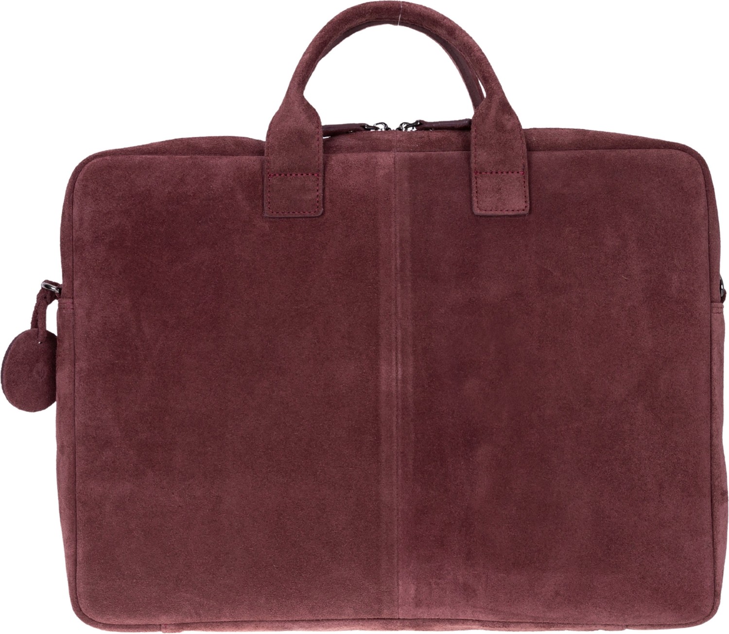 BloominBag Burgundy Still Hakiki Süet Deri 15-16 Inç Macbook/laptop Çantası görsel 6