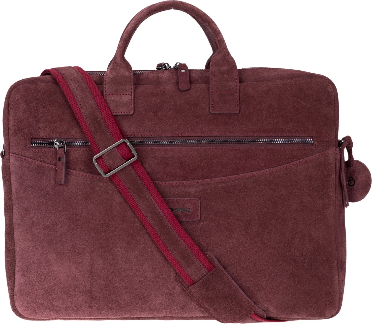 BloominBag Burgundy Still Hakiki Süet Deri 15-16 Inç Macbook/laptop Çantası