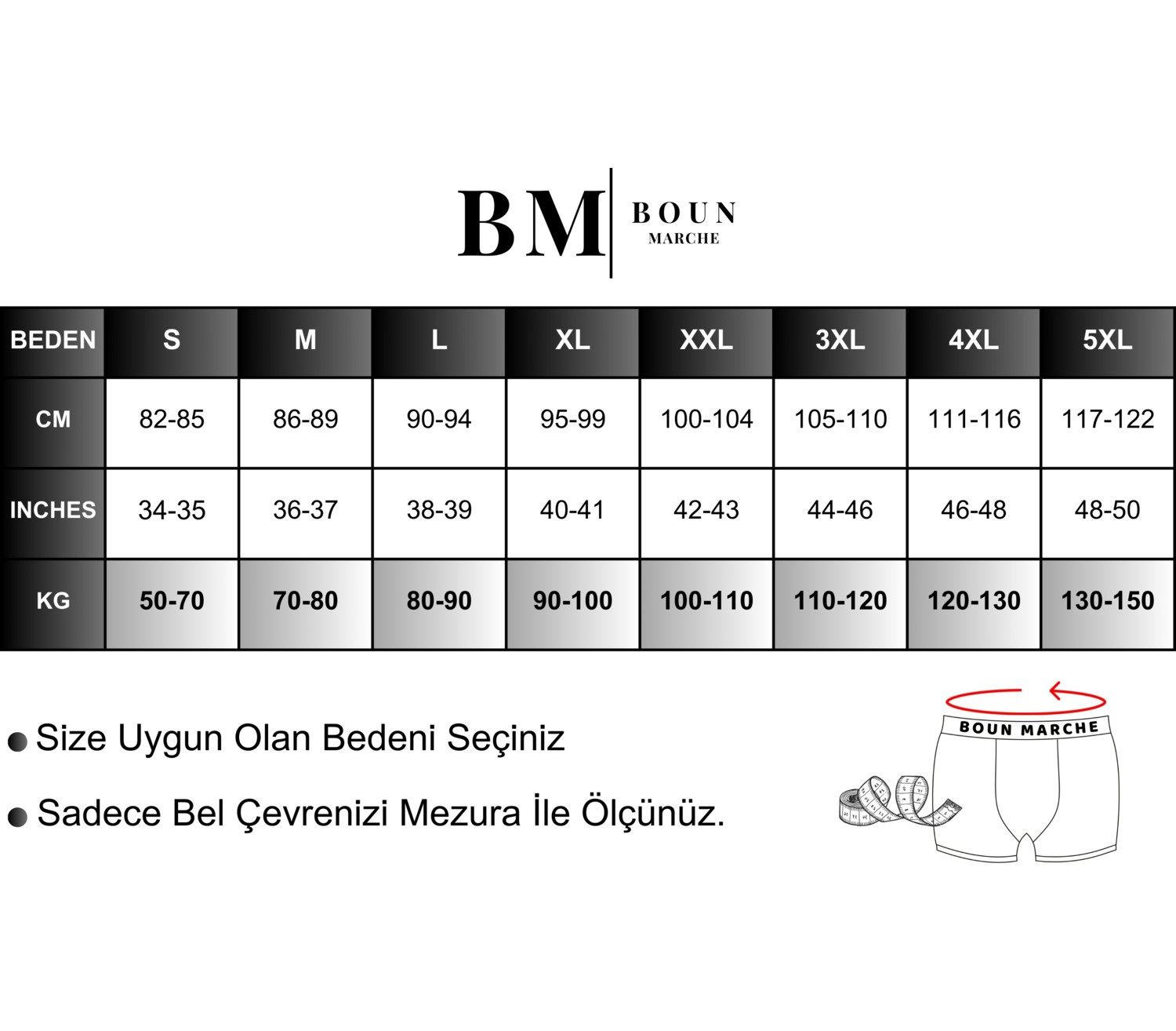 Boun Marche Erkek Boxer Likralı Premıum 6'lı Kutu Royal görsel 6