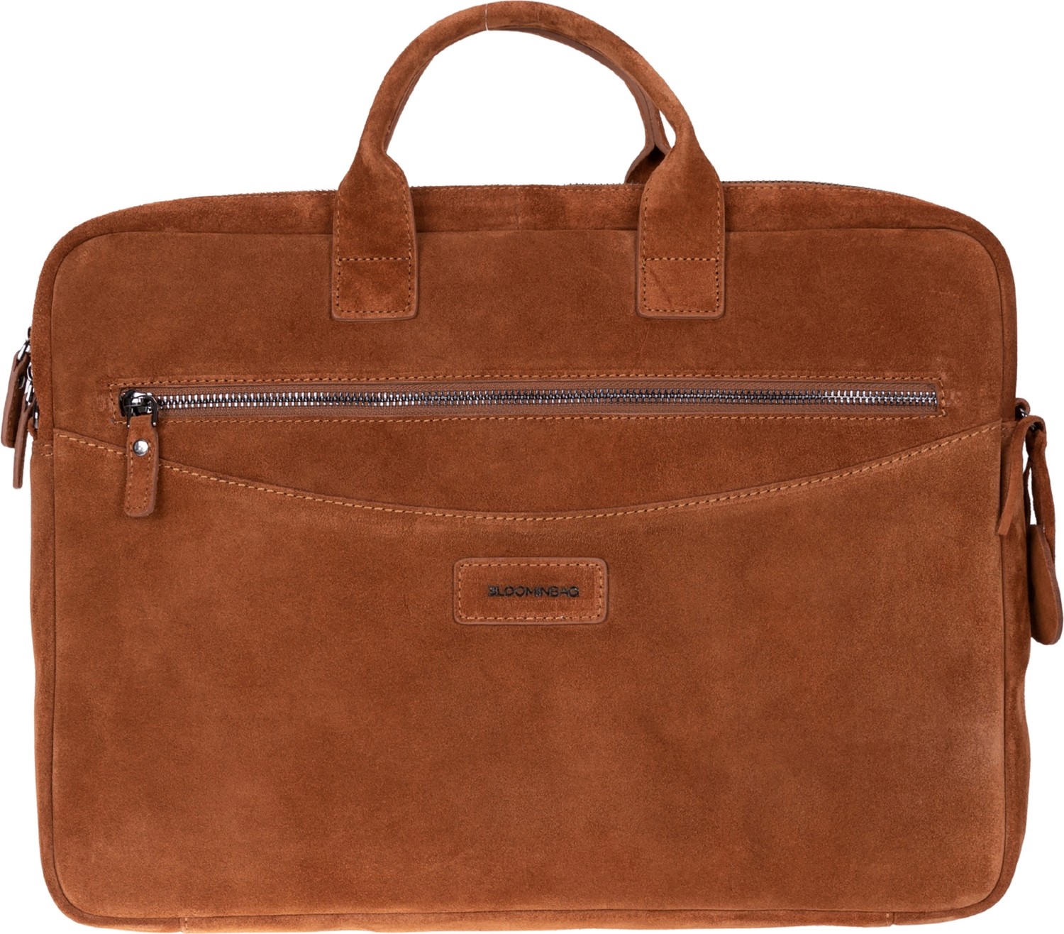 BloominBag Camel Still Hakiki Süet Deri 15-16 Inç Macbook/laptop Çantas görsel 5