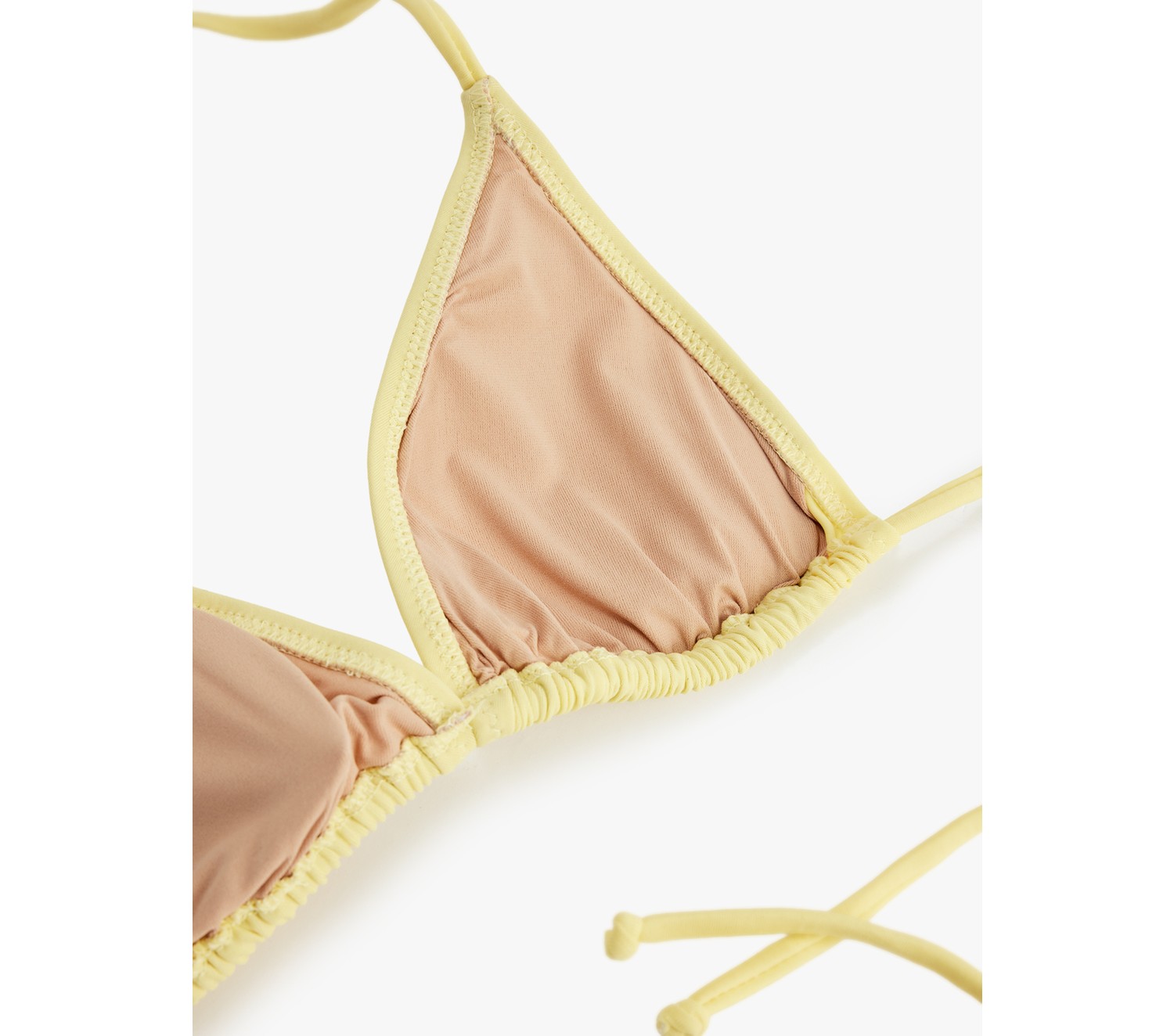 Koton Boyundan Bağlamalı Üçgen Bikini Üstü görsel 2