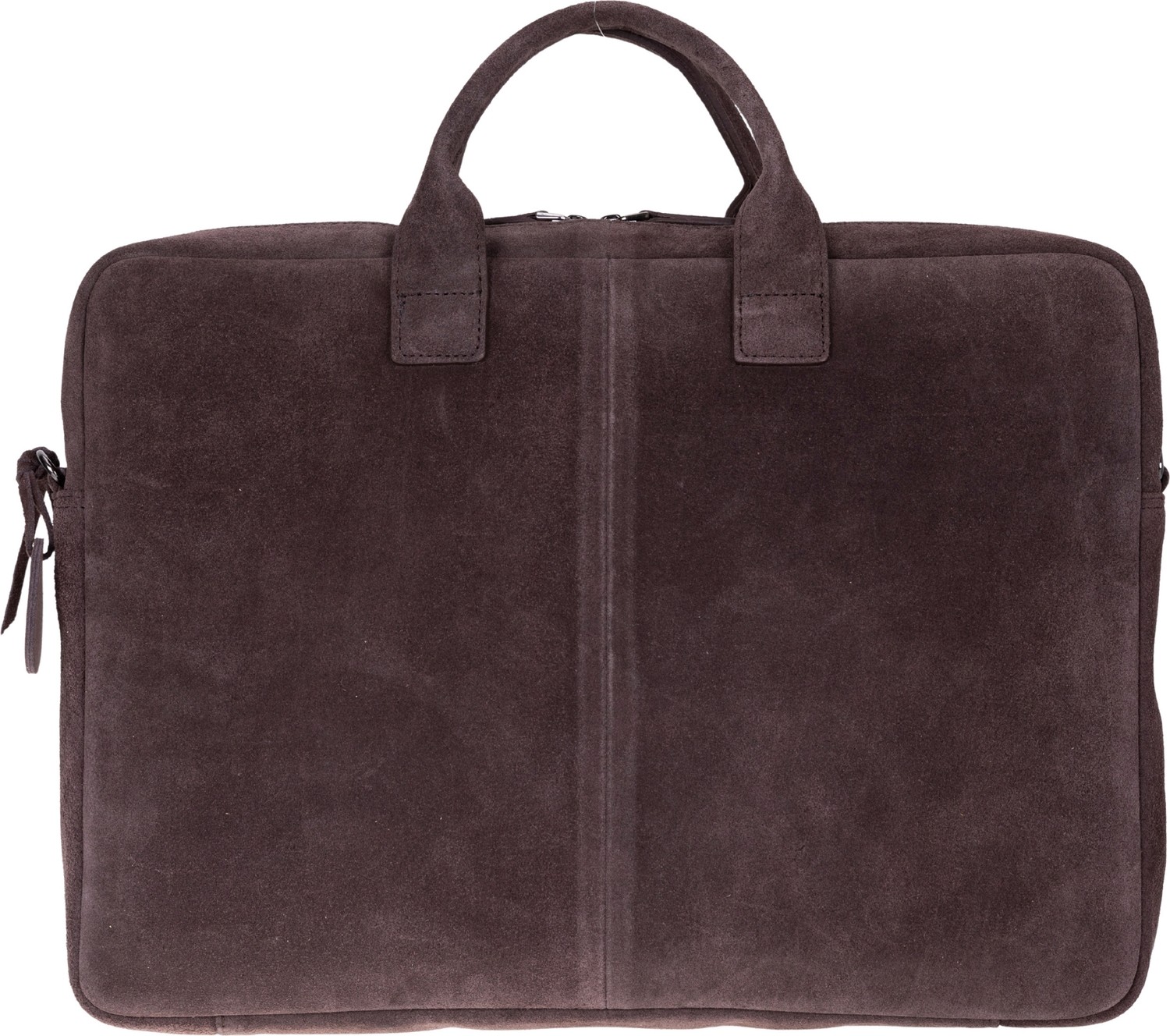 BloominBag Mocha Still Hakiki Süet Deri 15-16 Inç Macbook/laptop Çantası görsel 4