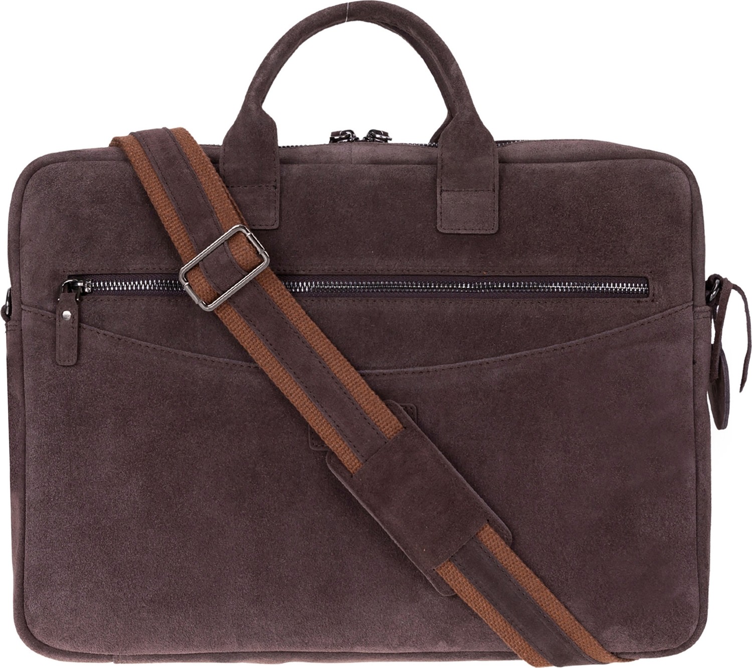 BloominBag Mocha Still Hakiki Süet Deri 15-16 Inç Macbook/laptop Çantası