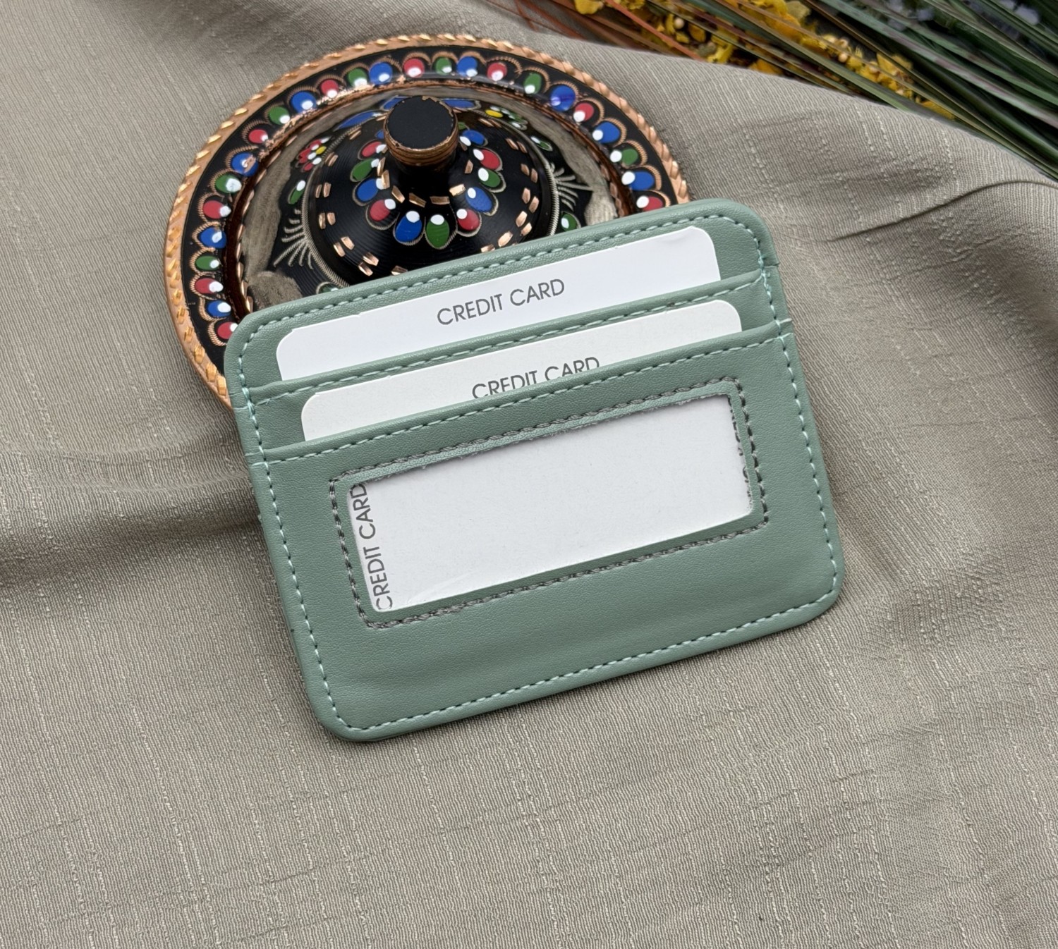 womancraft Sonya Kartlık %100 Suni Deri Minimalist Stil Gündelik Kullanım İçin 10 x 8 cm