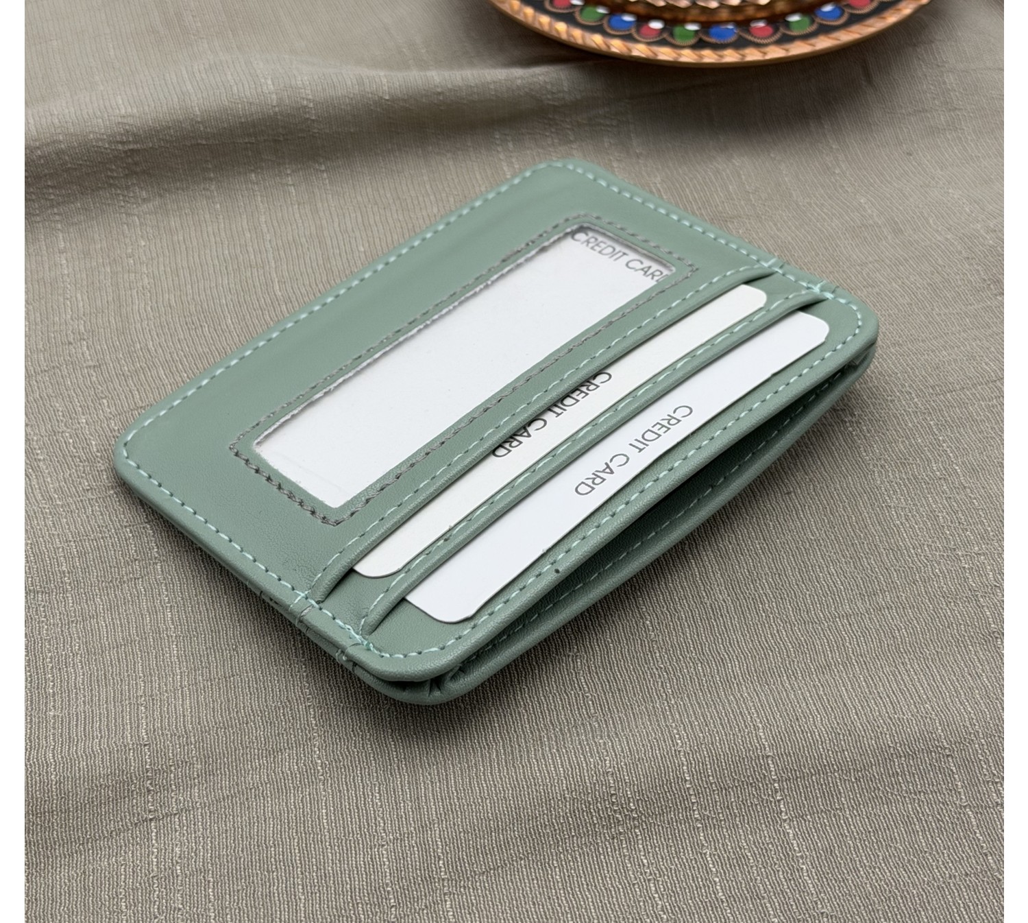 womancraft Sonya Kartlık %100 Suni Deri Minimalist Stil Gündelik Kullanım İçin 10 x 8 cm görsel 3