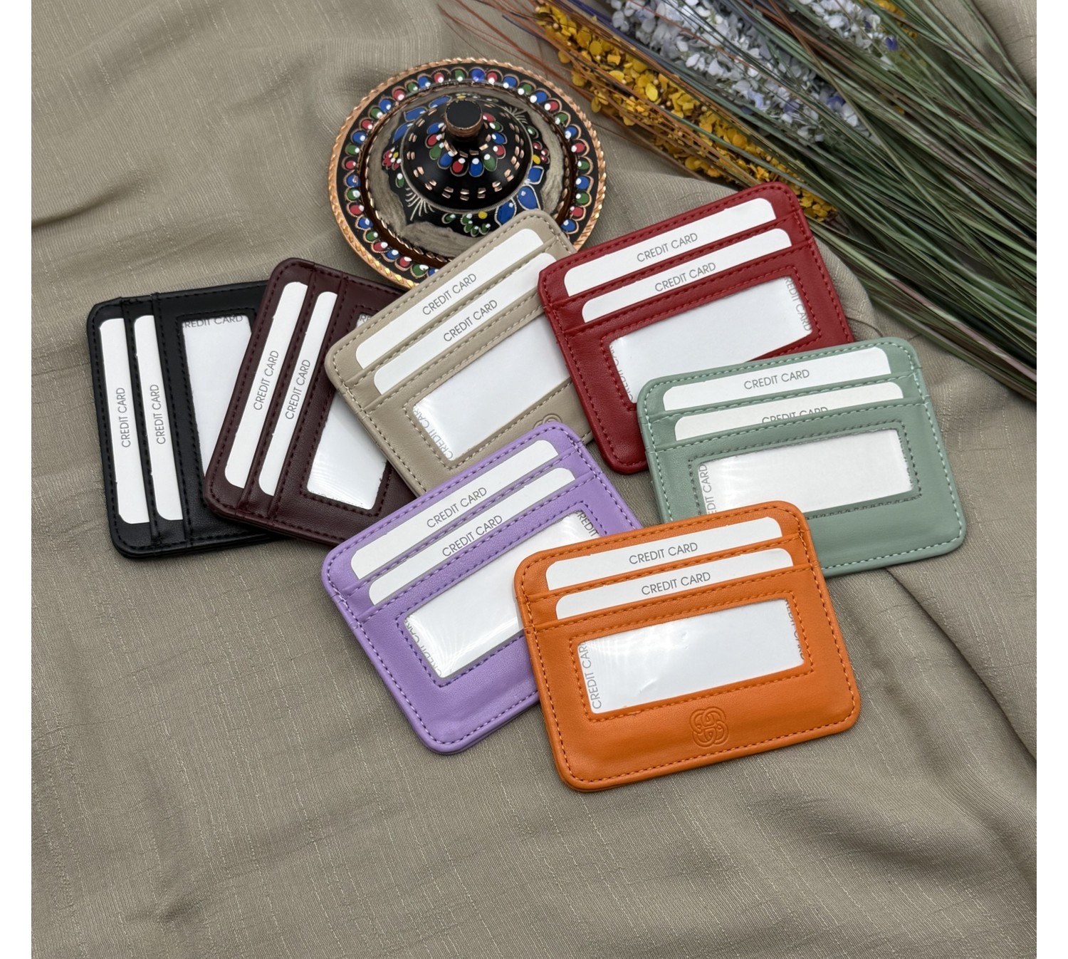 womancraft Sonya Kartlık %100 Suni Deri Minimalist Stil Gündelik Kullanım İçin 10 x 8 cm görsel 5