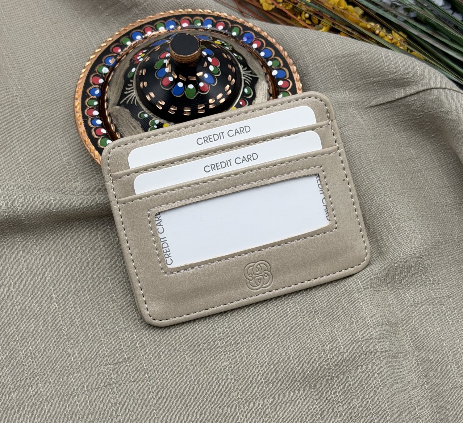 womancraft Sonya Kartlık %100 Suni Deri Minimalist Stil Gündelik Kullanım İçin 10 x 8 cm