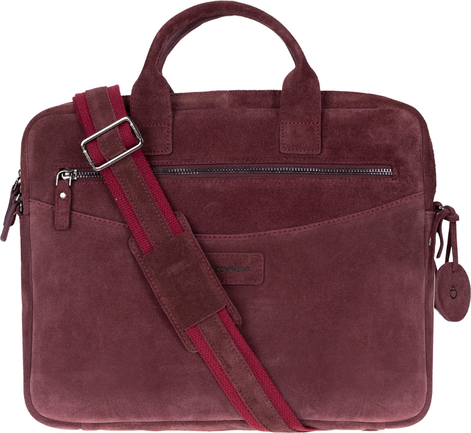 BloominBag Burgundy Still Hakiki Süet Deri 13-14 Inç Macbook/laptop Çantası