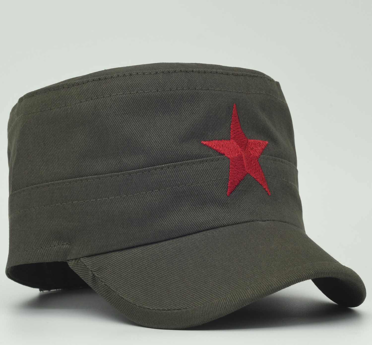 Şapkadan Yıldızlı Fidel Castro Che Guevara Şapkası Yeşil Renk görsel 5