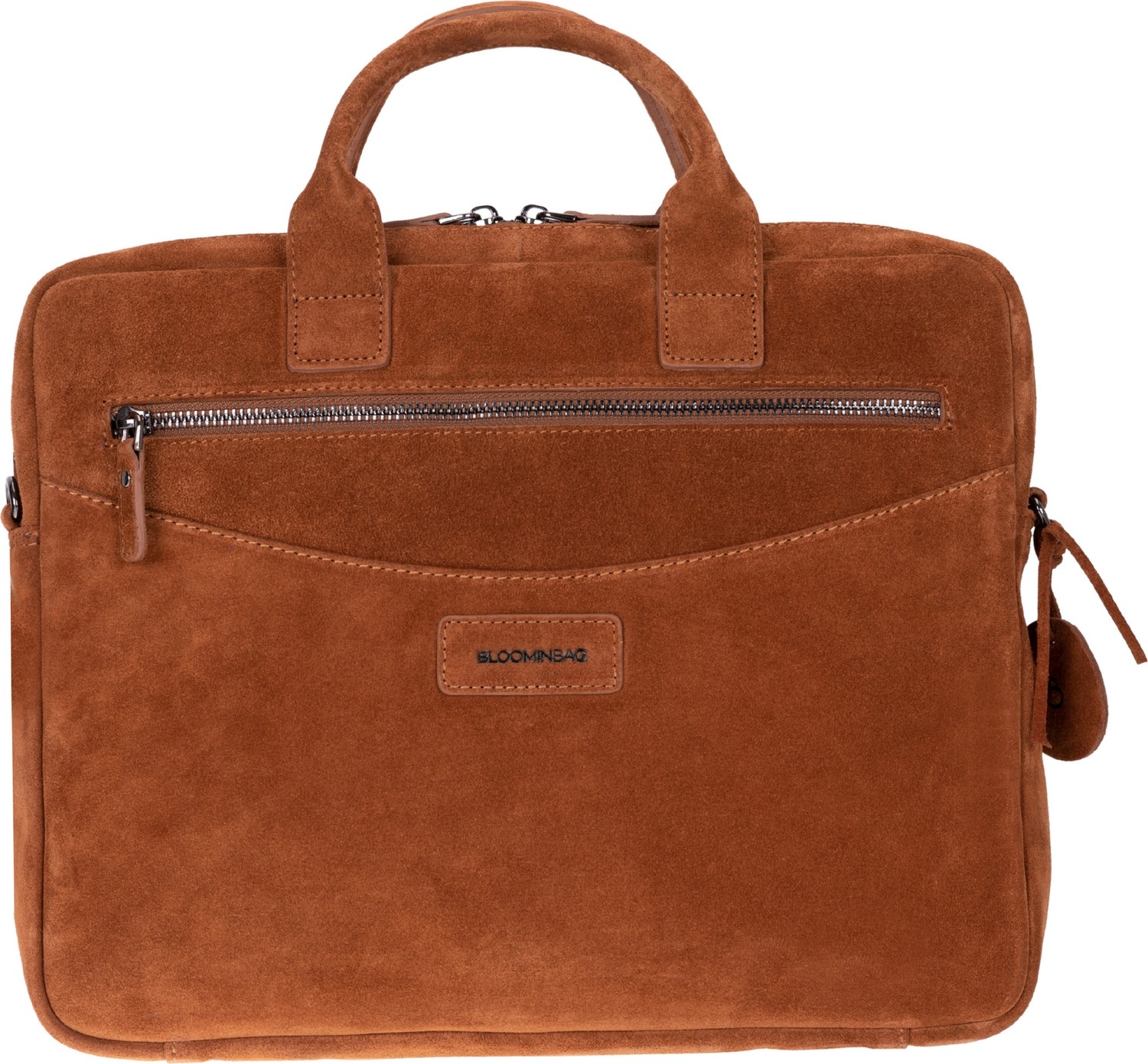 BloominBag Camel Still Hakiki Süet Deri 13-14 Inç Macbook/laptop Çantası görsel 5