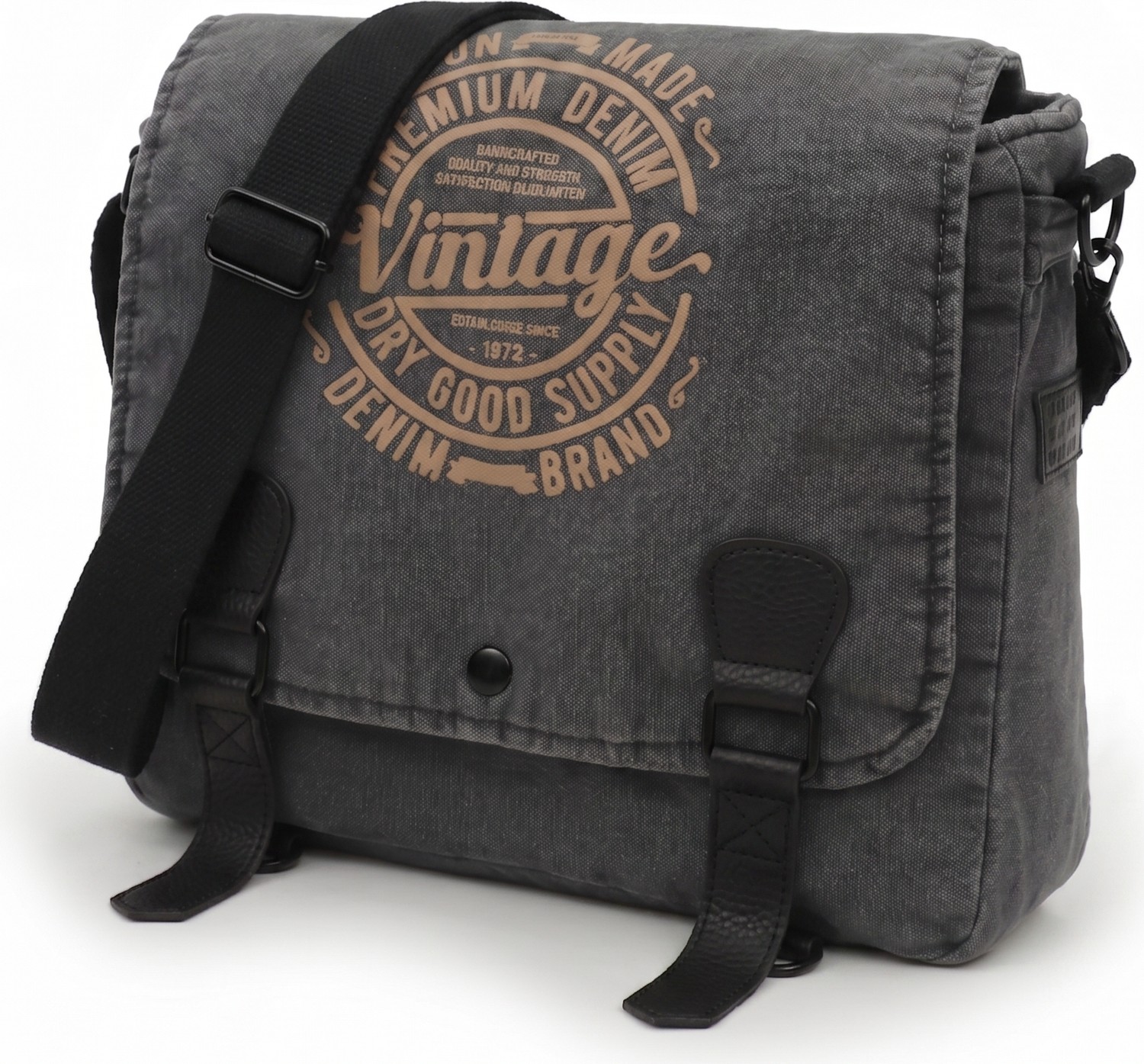 Mandosi Unisex Vintage Postacı Çantası Laptop Evrak ve Okul Omuz Çantası - 8045