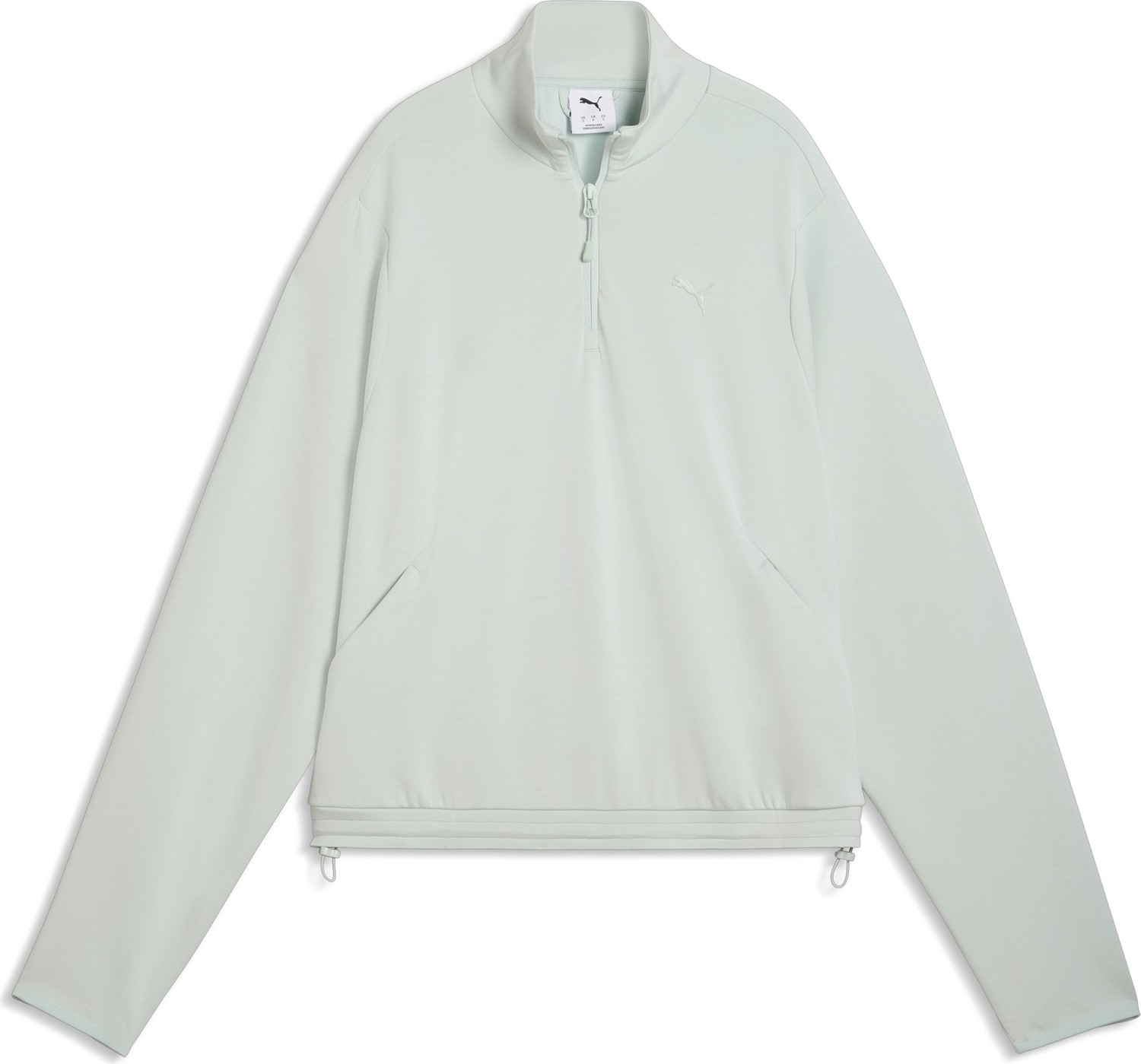 Pumatech Sense Half-Zip Yeşil Kadın Sweatshirt görsel 4