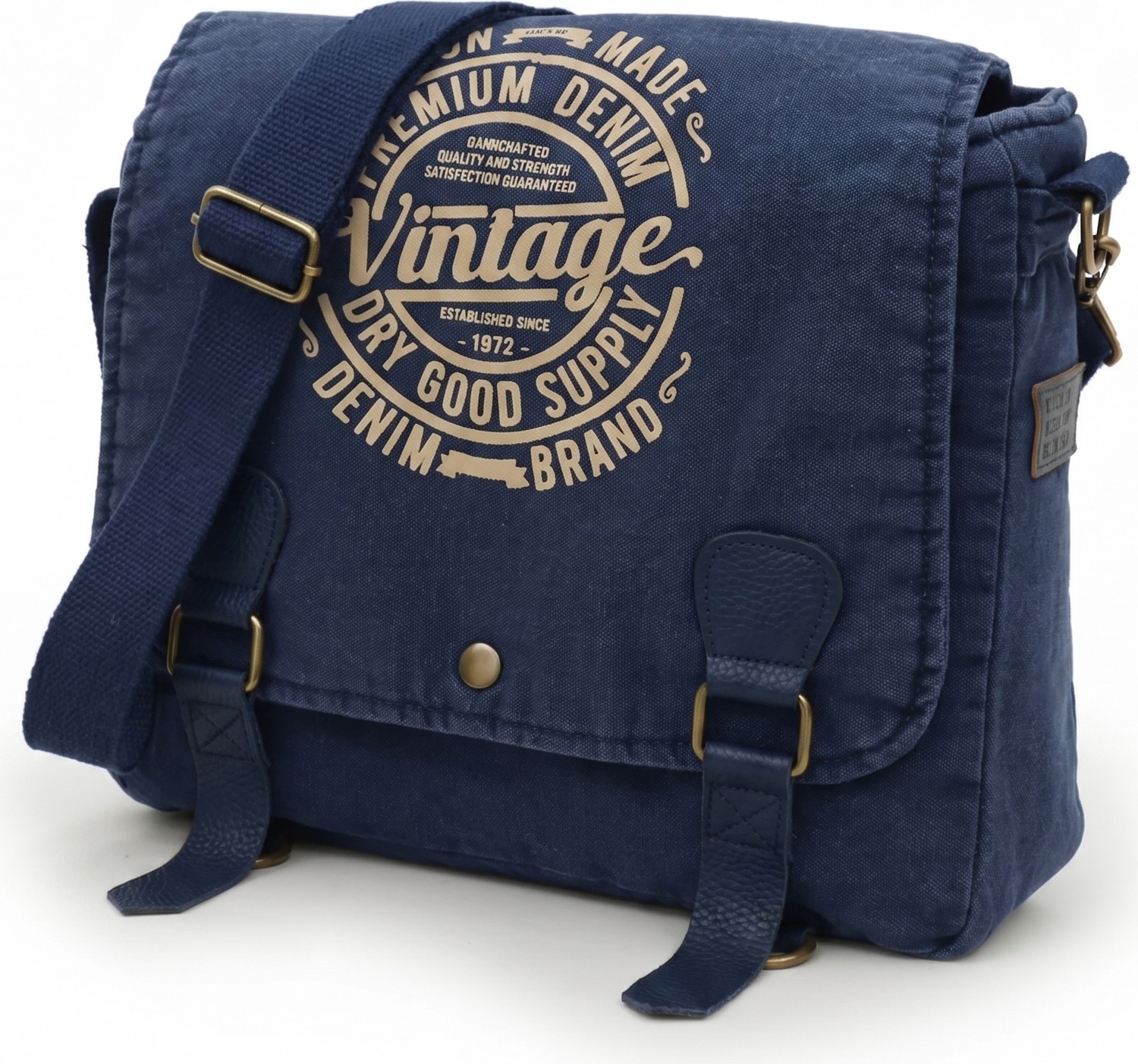 Mandosi Unisex Vintage Postacı Çantası Laptop Evrak ve Okul Omuz Çantası - 8045
