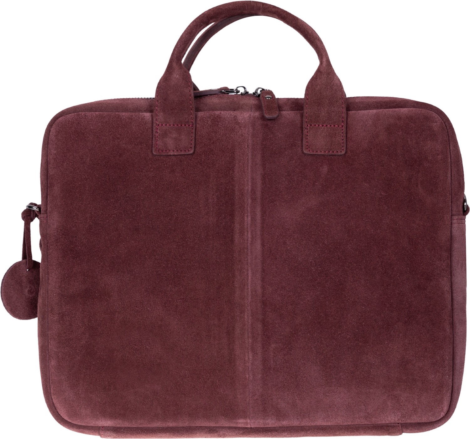 BloominBag Burgundy Still Hakiki Süet Deri 13-14 Inç Macbook/laptop Çantası görsel 6